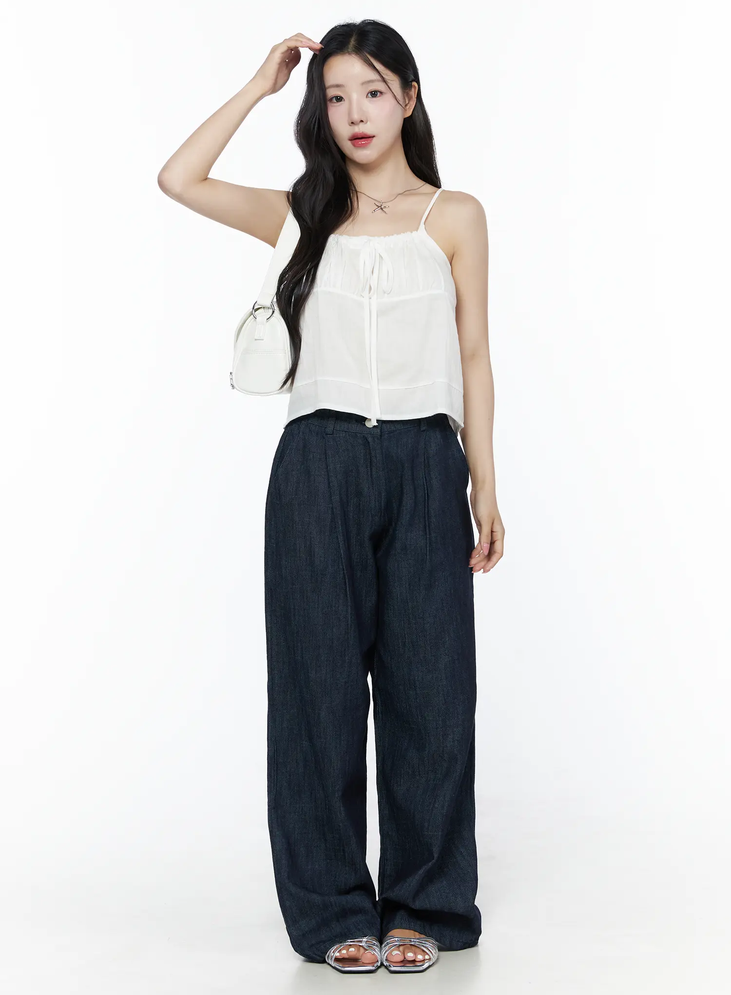 Relaxed-Fit Wide-Leg Pants IU525 - Image 2