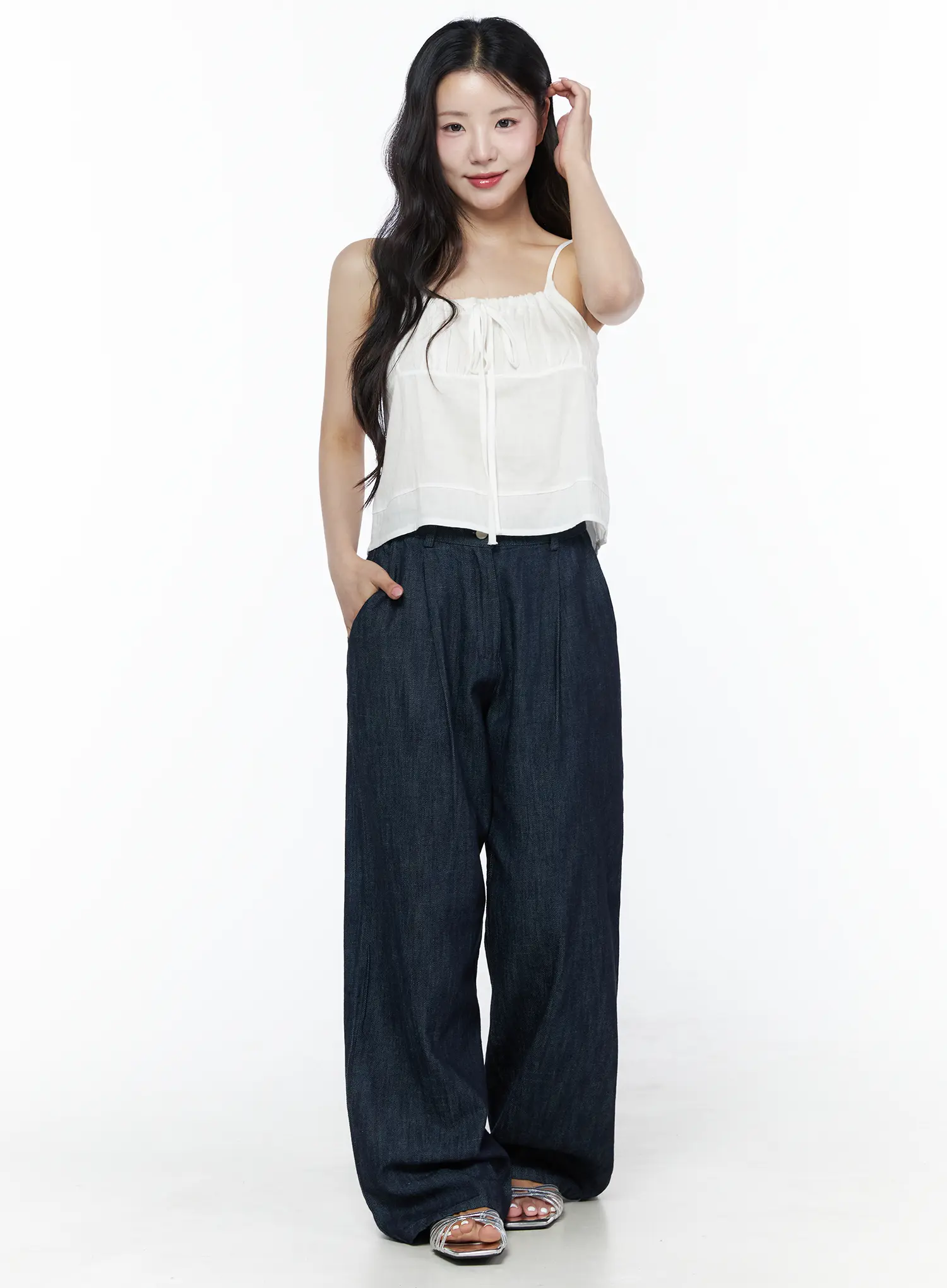 Relaxed-Fit Wide-Leg Pants IU525 - Image 8