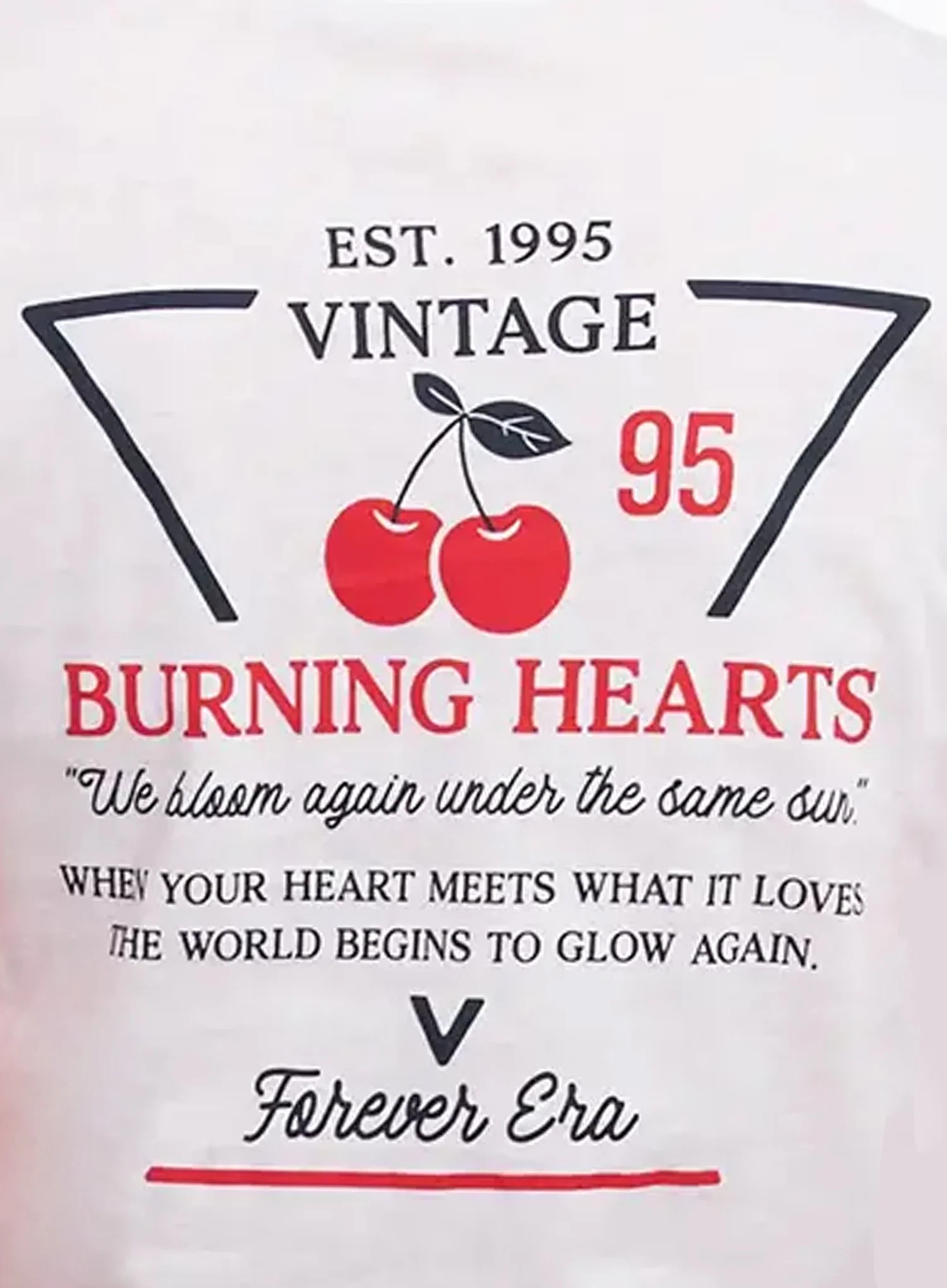 Retro Cherry Semi-Crop Tee F516 - Image 3