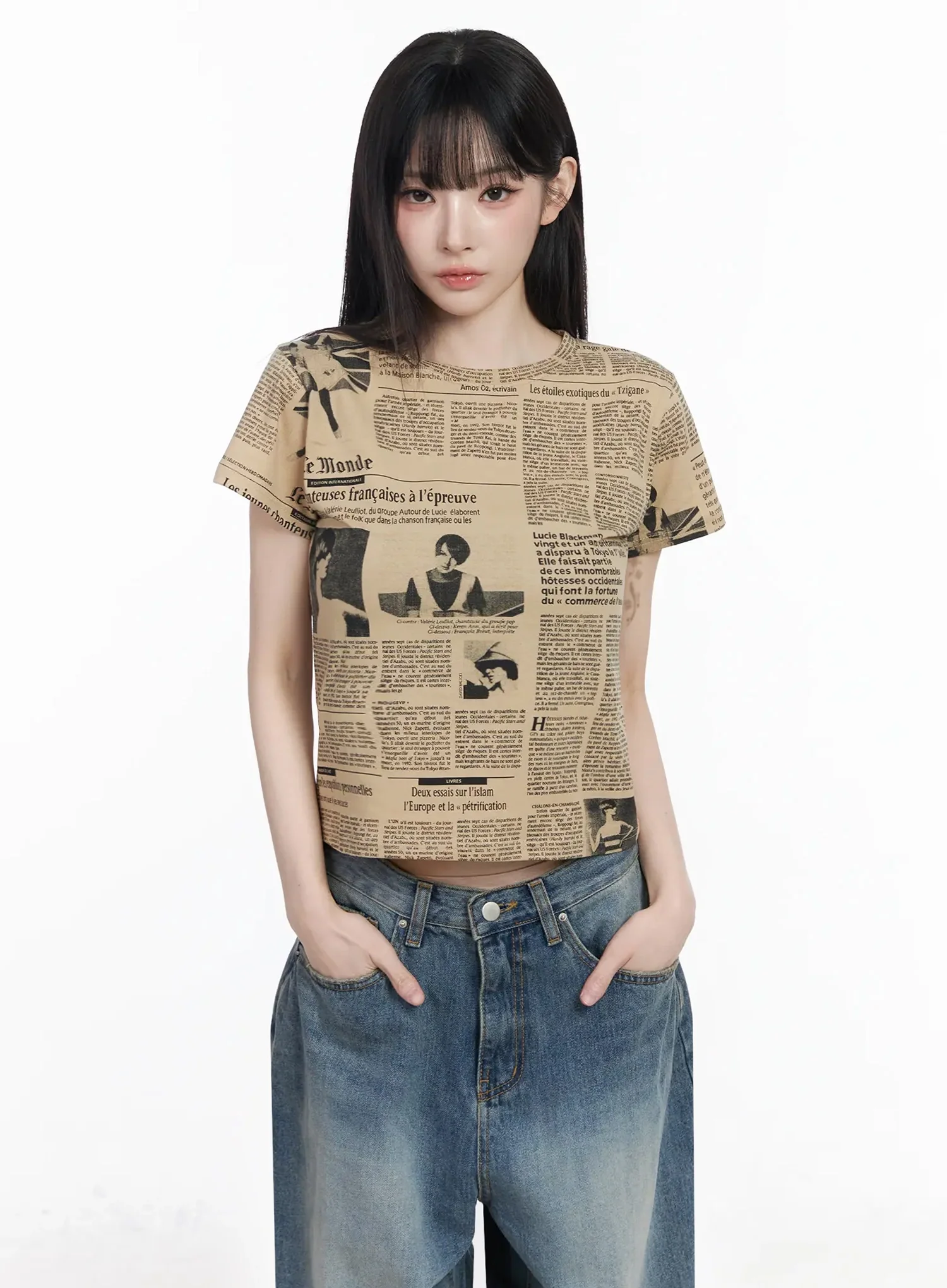 Retro Graphic Short Sleeve Tee IY511 - Image 7