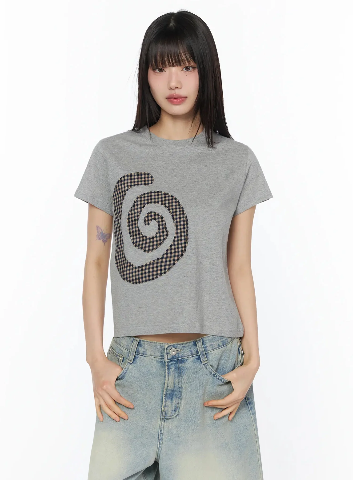Retro Spiral Graphic Tee IY525 - Image 12