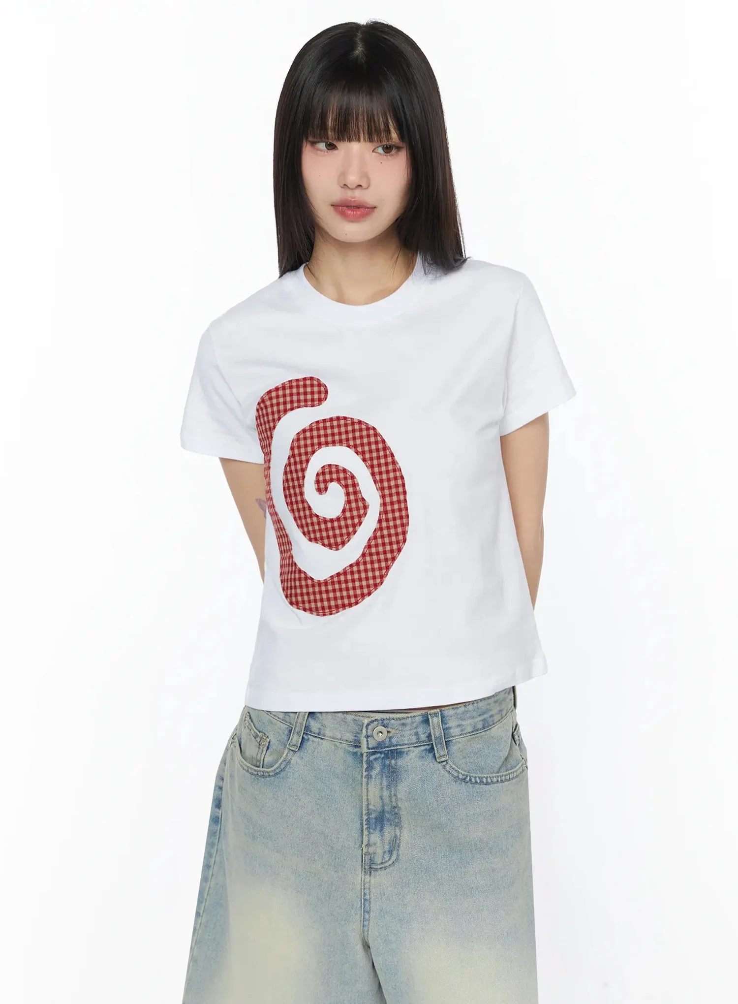 Retro Spiral Graphic Tee IY525 - Image 3