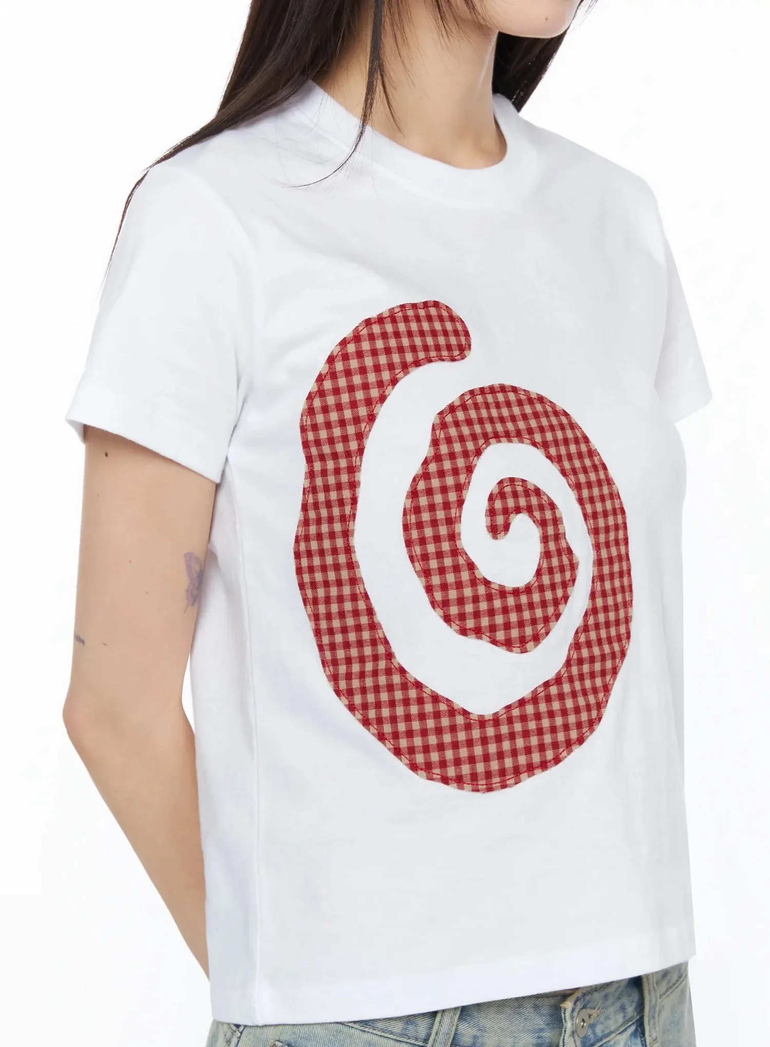 Retro Spiral Graphic Tee IY525 - Image 7