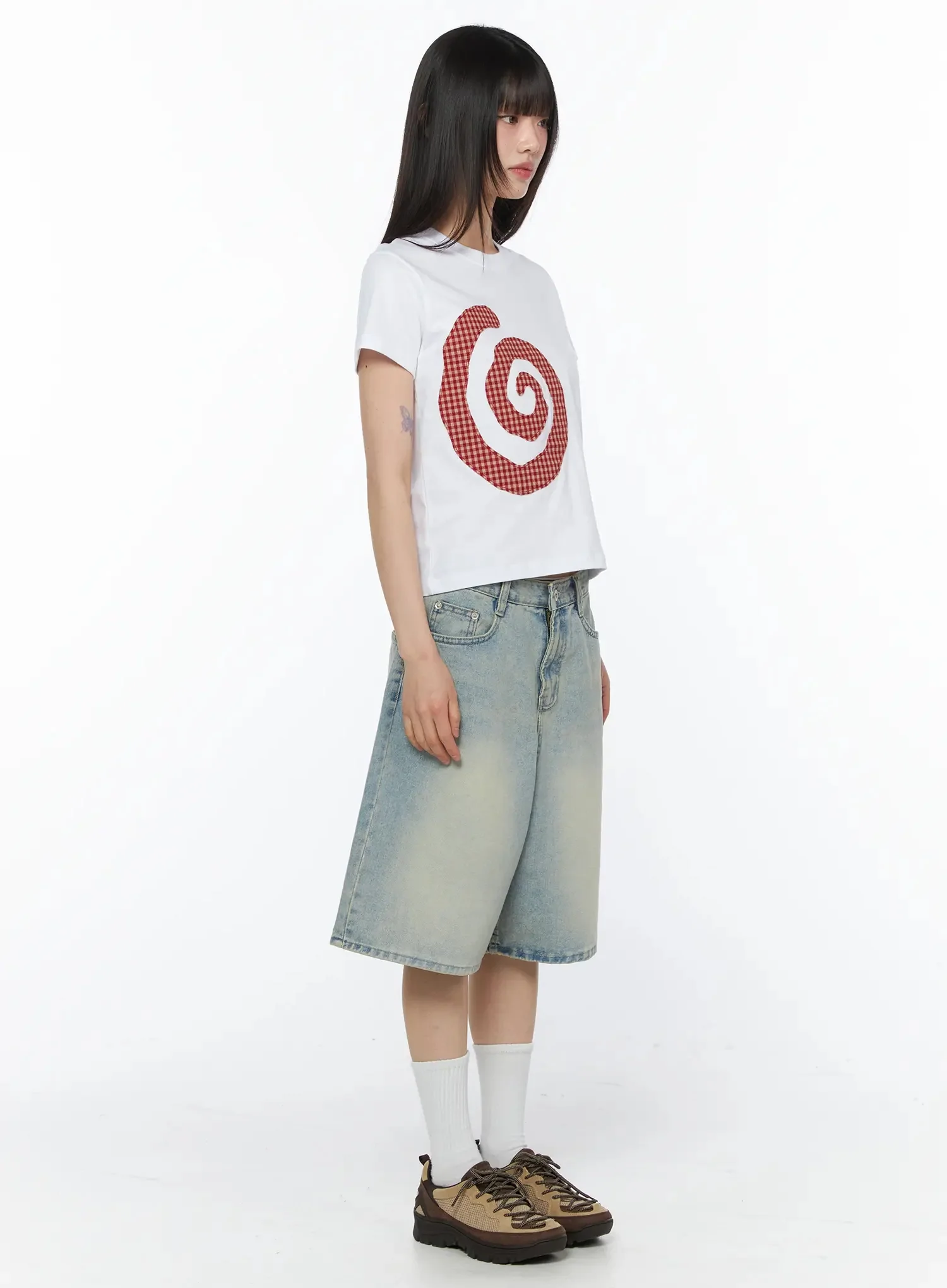 Retro Spiral Graphic Tee IY525 - Image 9