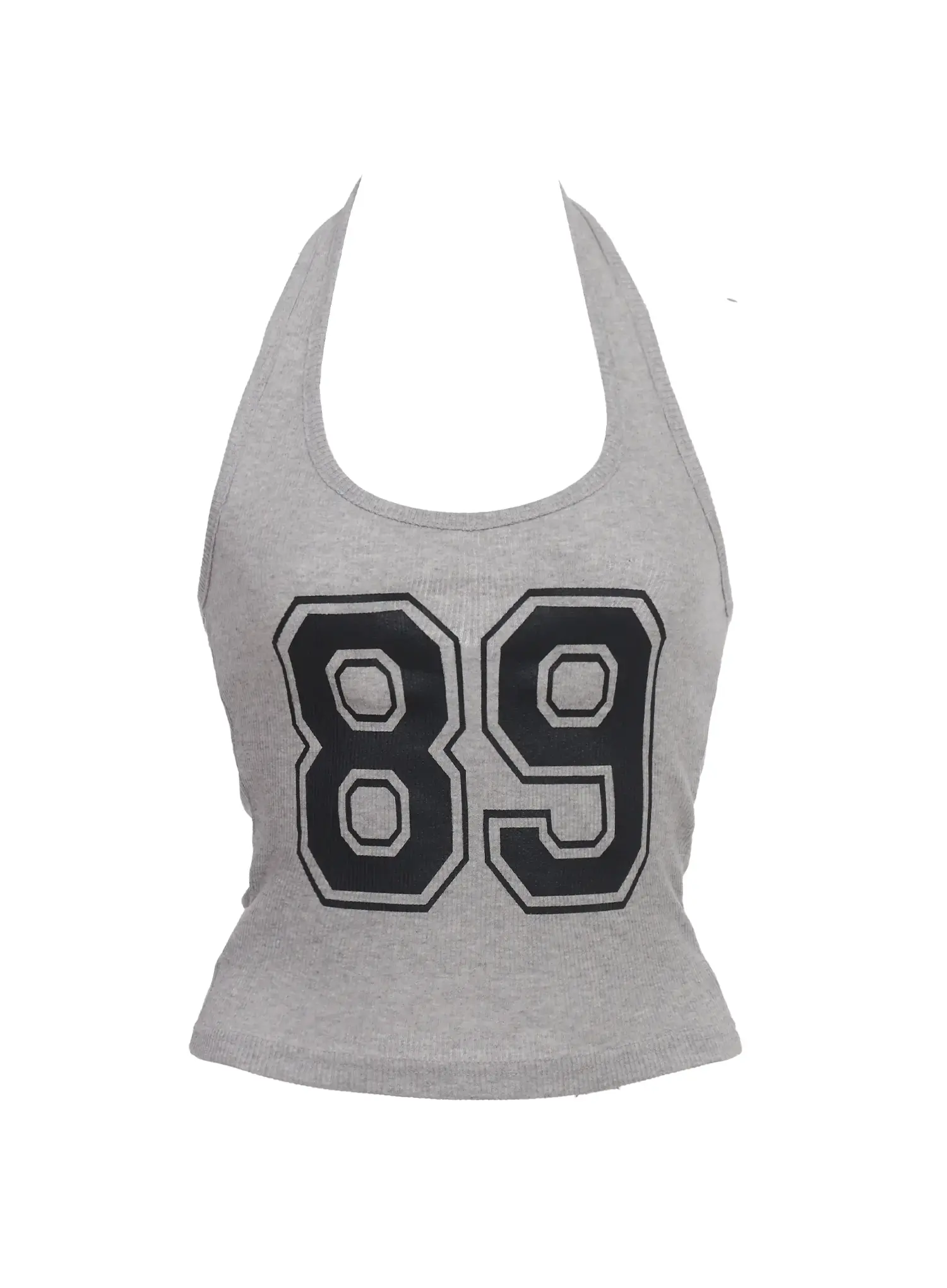 Retro Varsity Number Halter Top IC503 - Image 3