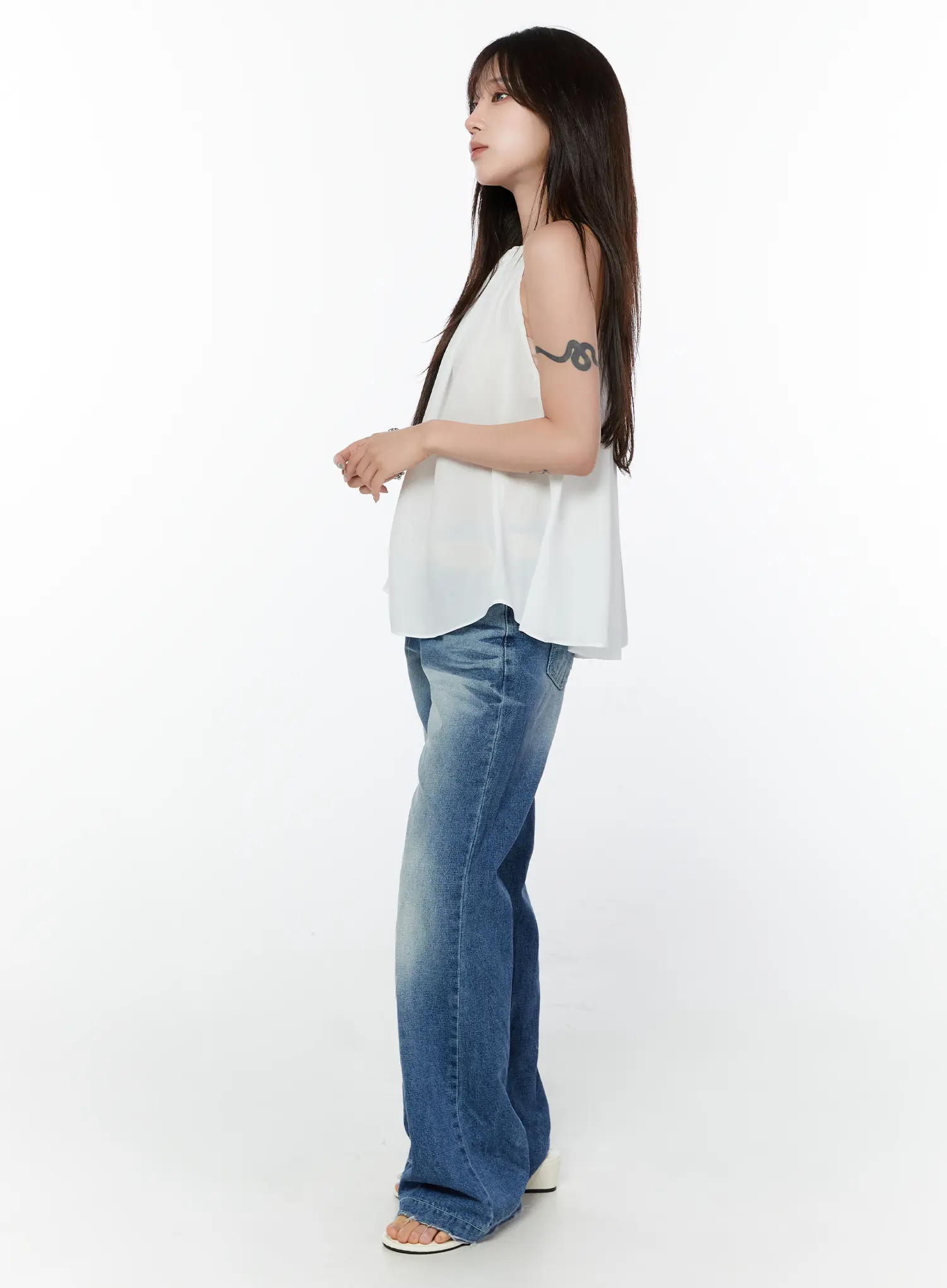 Ria Classic Wide Leg Jeans CY514 - Image 7