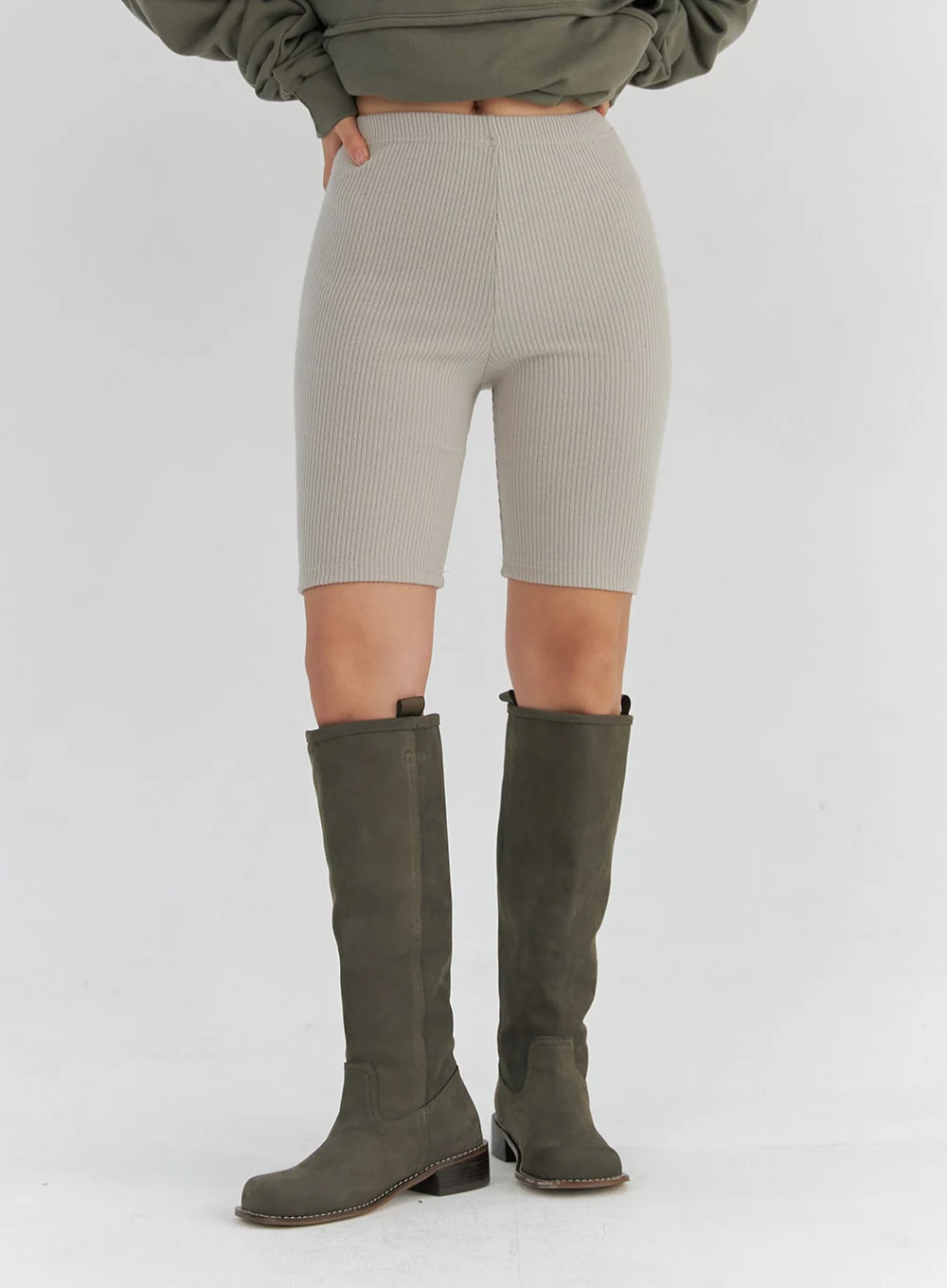 Ribbed Biker Leggings CS321 - Image 2