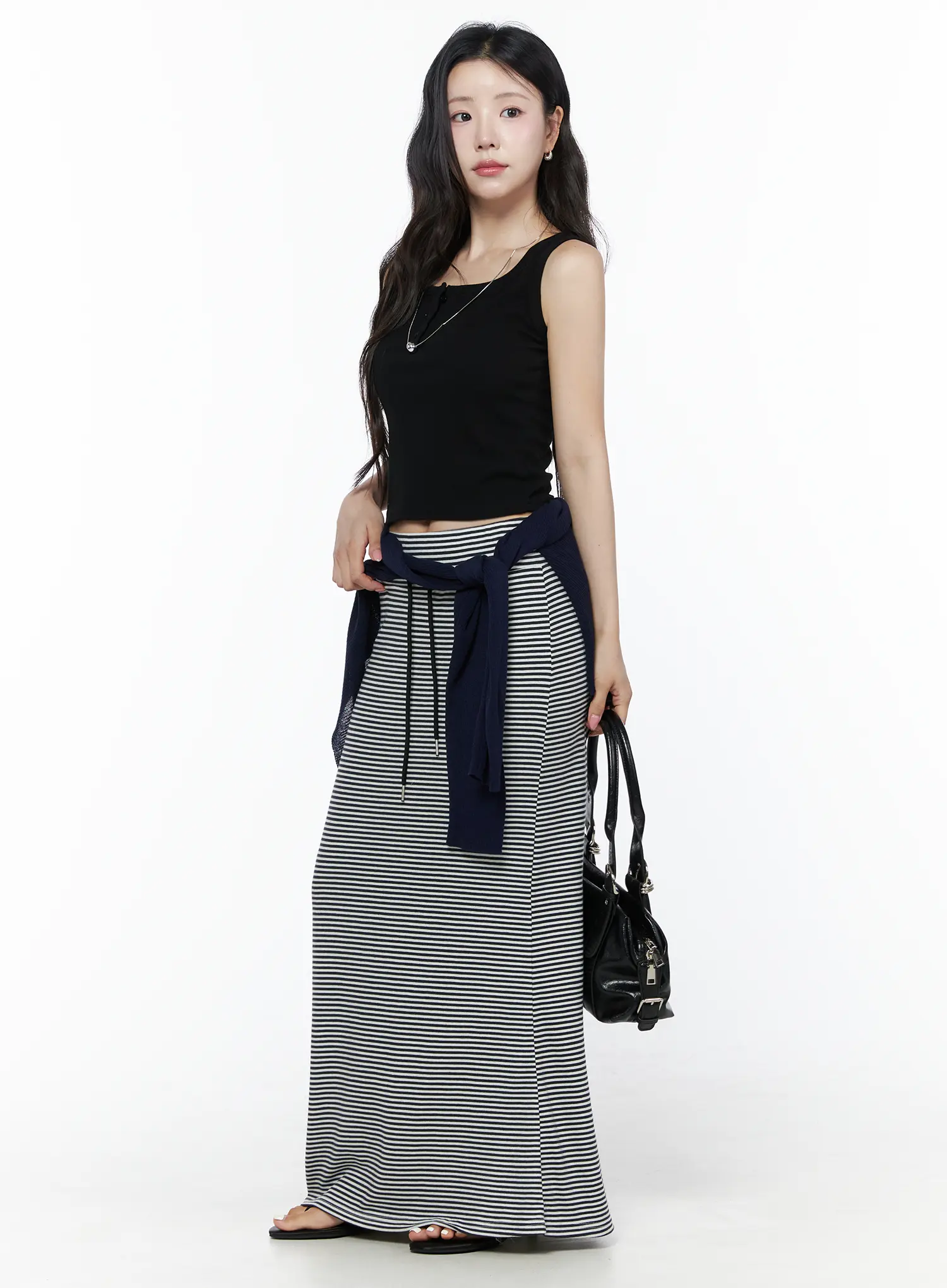 Ribbed Button Tank Top IU525 - Image 3