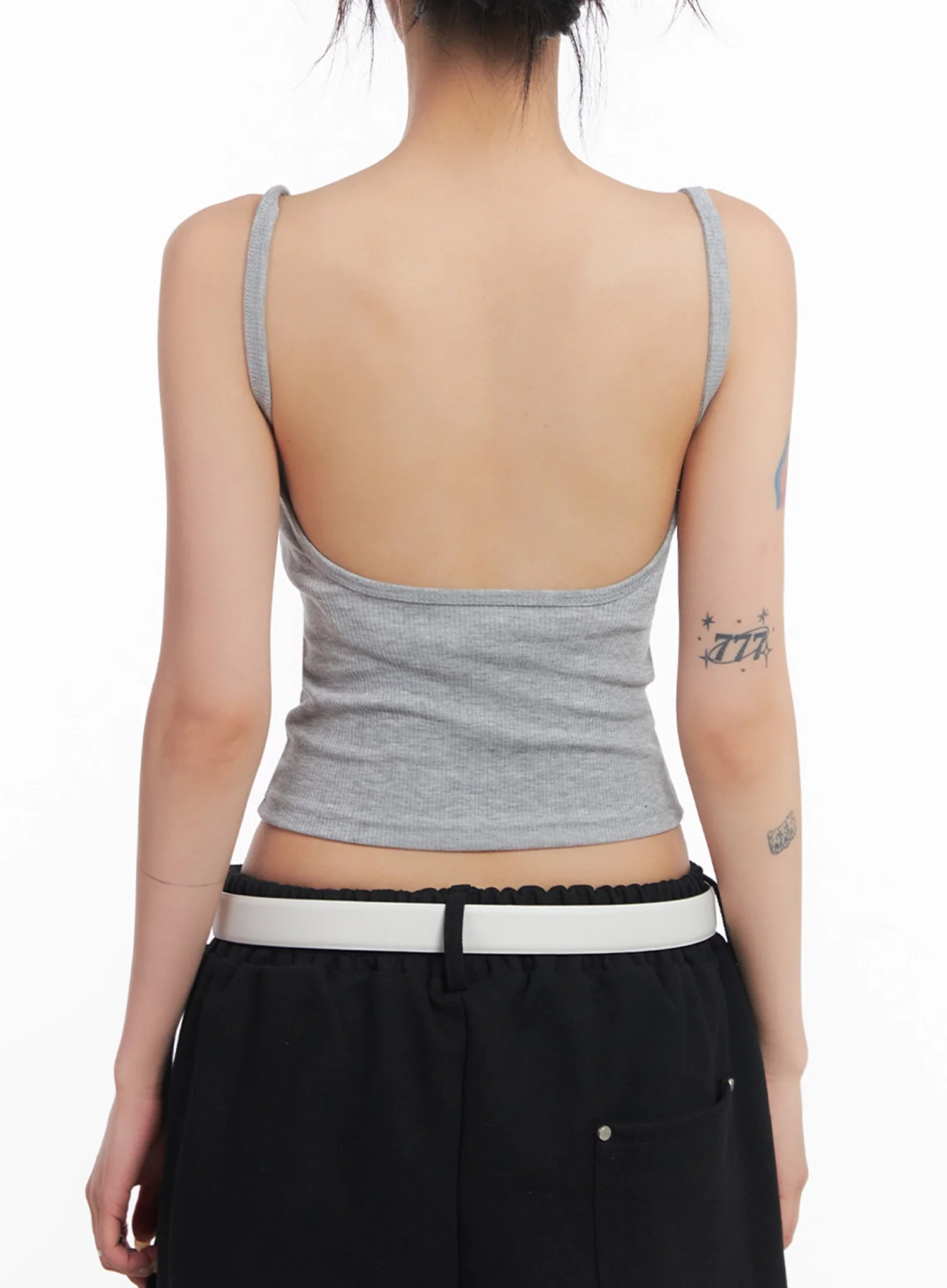 Ribbed Cap-Sleeve Tank IC503 - Image 14