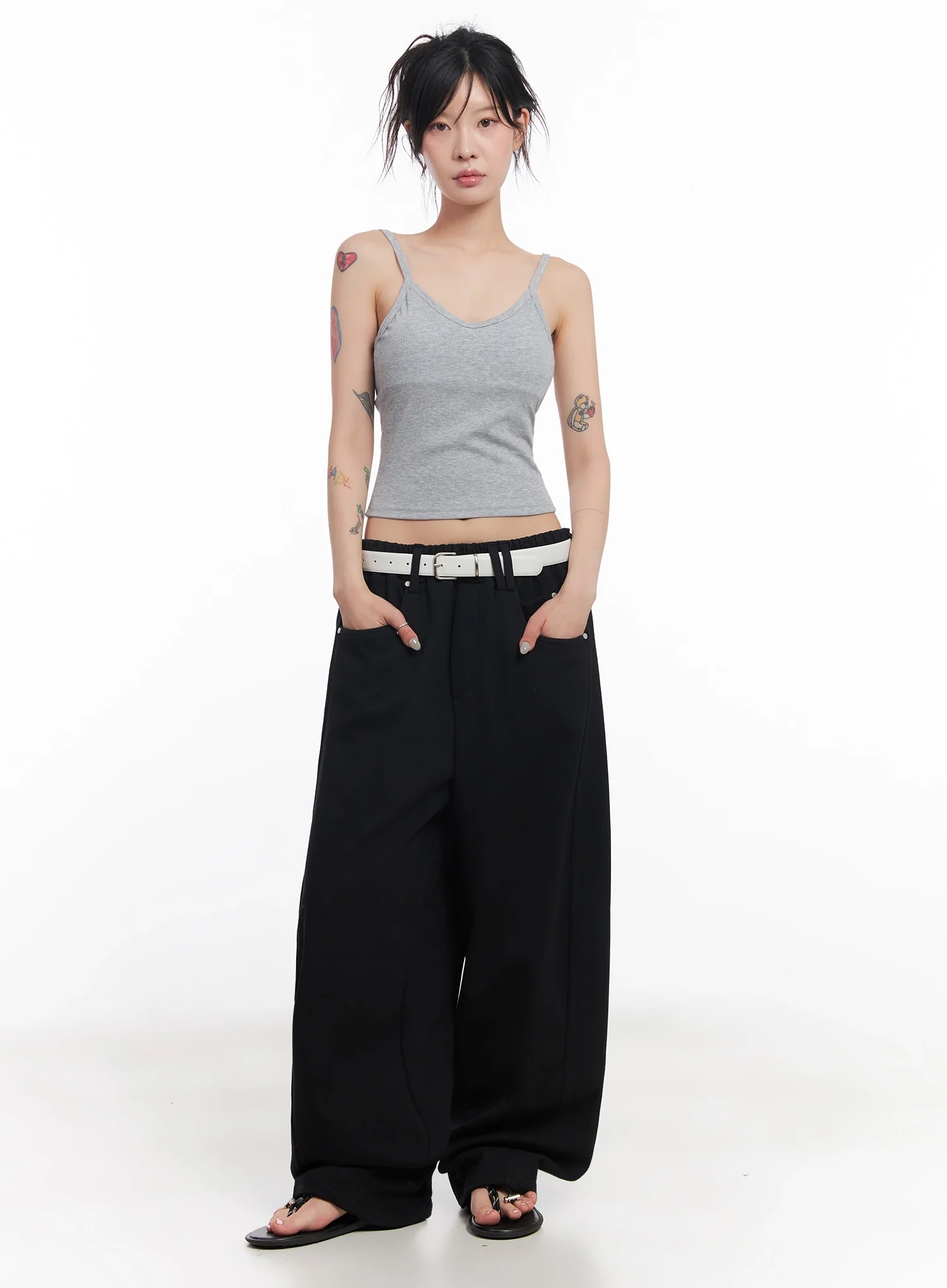 Ribbed Cap-Sleeve Tank IC503 - Image 6