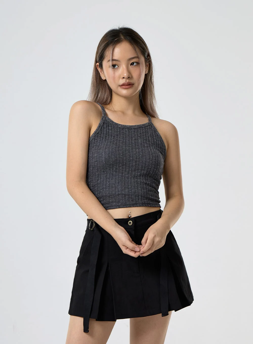 Ribbed Halter Neck Sleeveless Top CG25 - Image 7