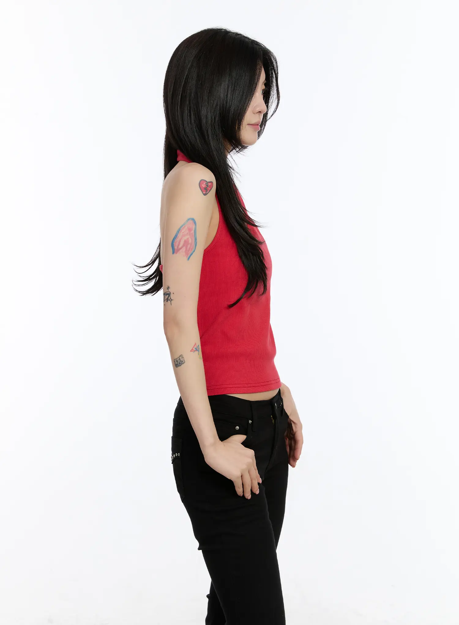 Ribbed Halter Top CA507 - Image 6