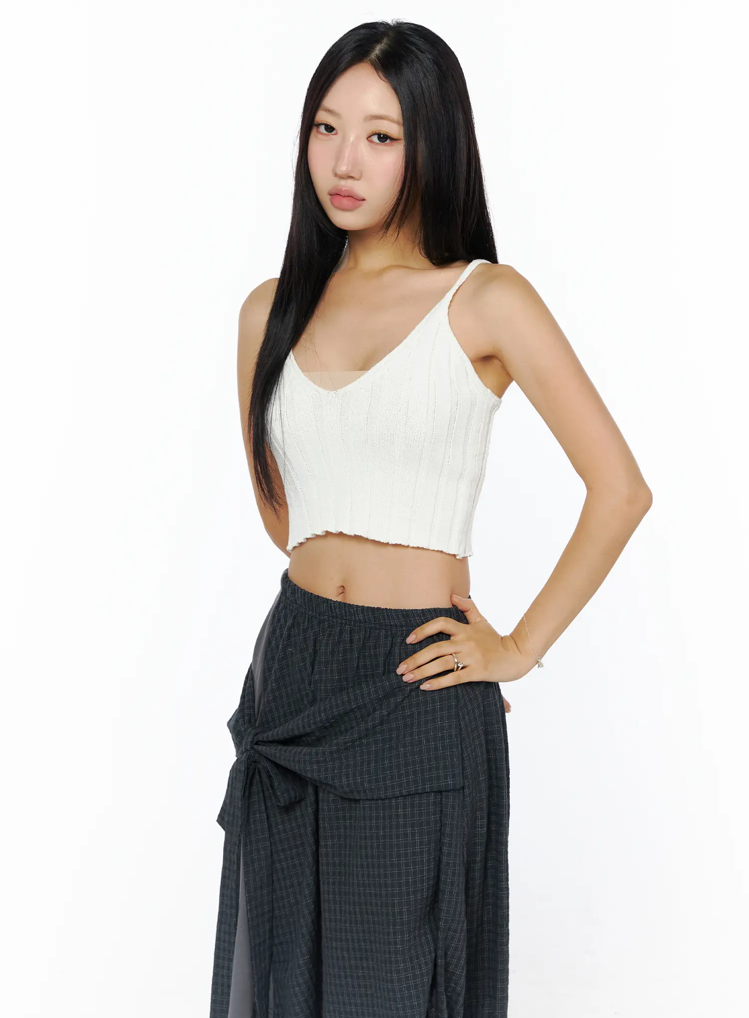 Ribbed Knit Tank Top CU512 - Image 2