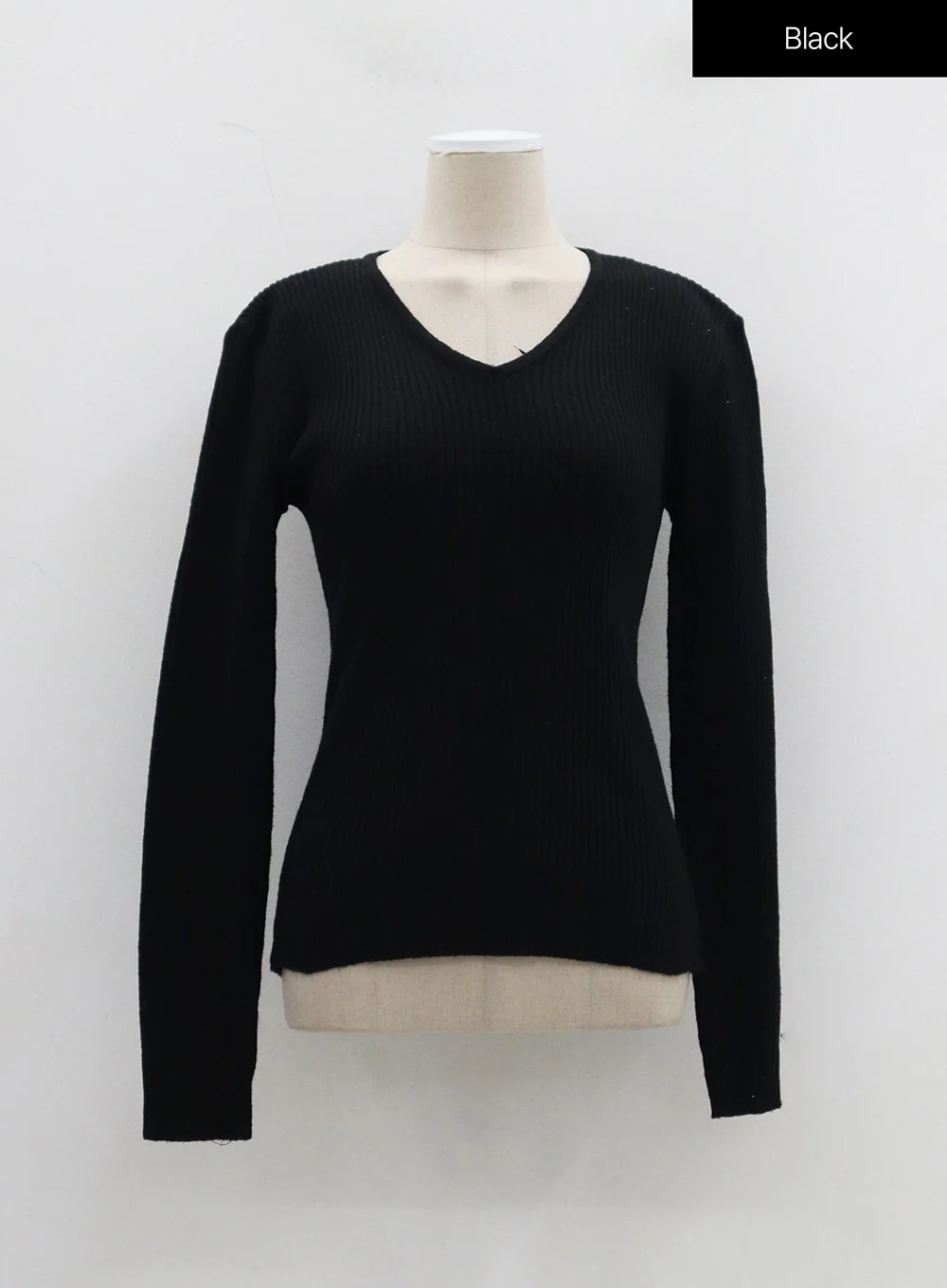 Ribbed Knit V-Neck Top OJ325 - Image 19