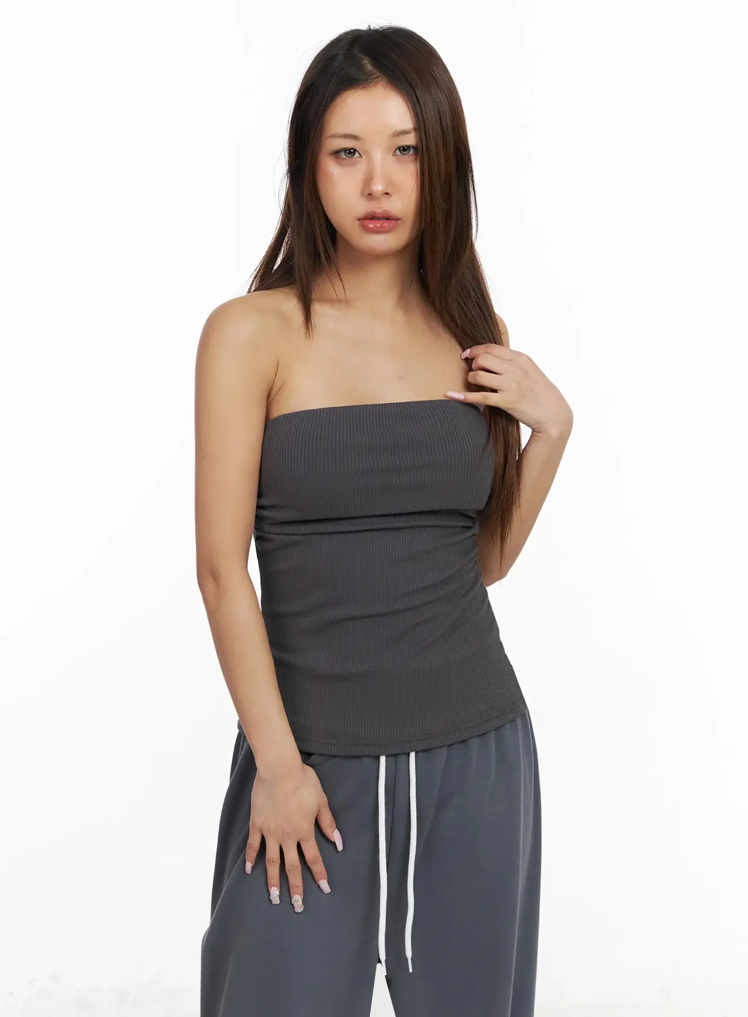 Ribbed Padded Tube Top IY504 - Image 7