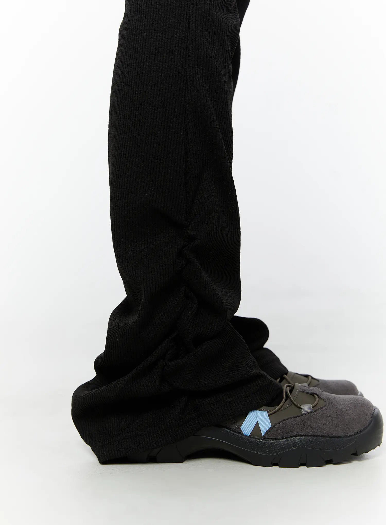 Ribbed Shirring Bootcut Pants CY515 - Image 2