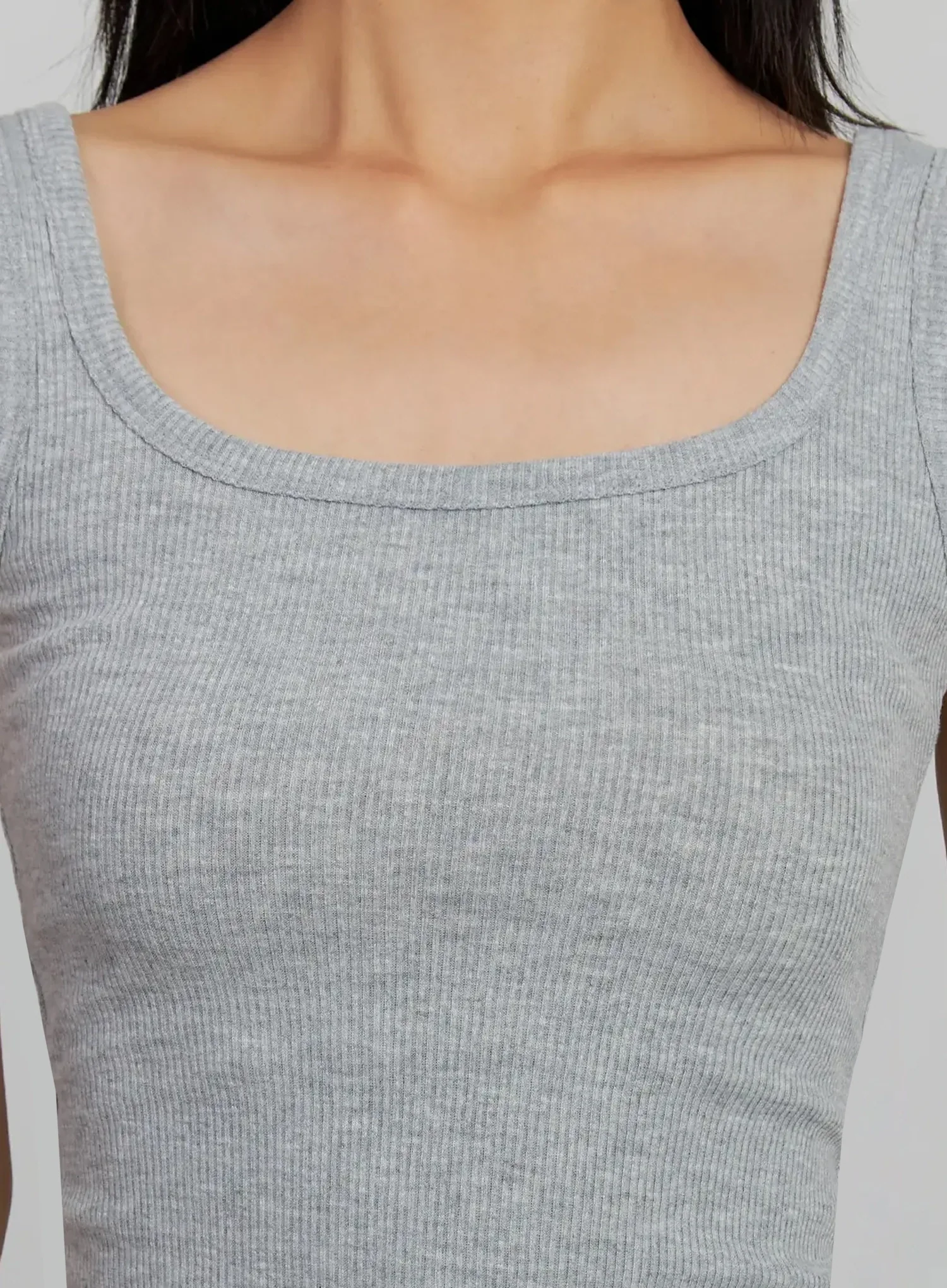 Ribbed Square Neck Tank IJ502 - Image 3