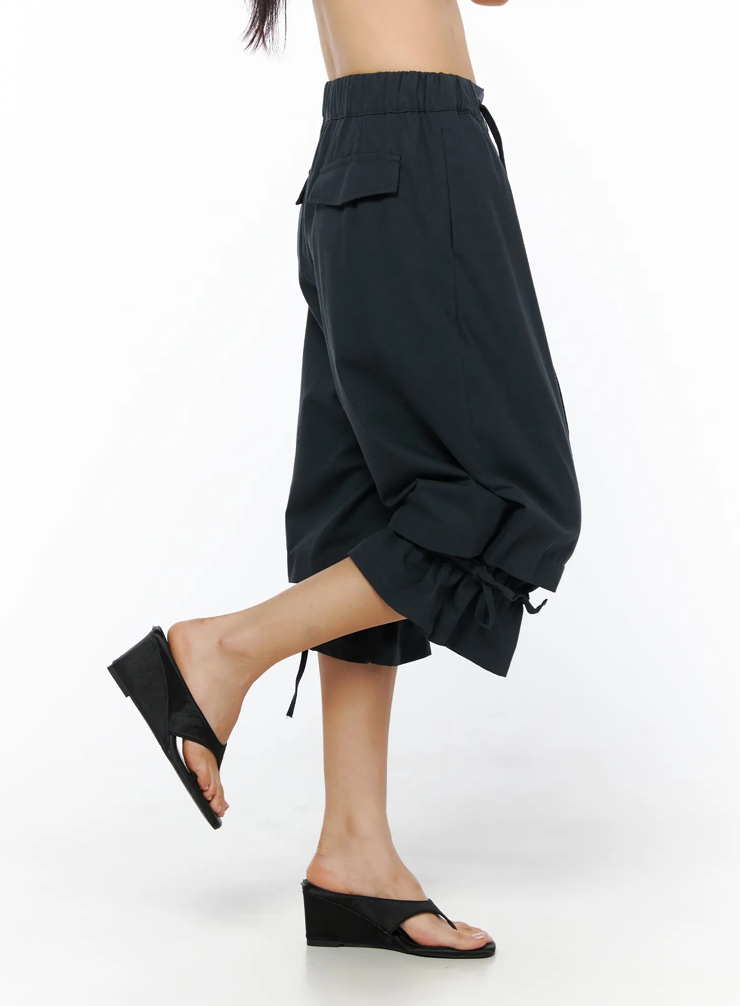 Ribbon Detail Capri Pants CU512 - Image 3