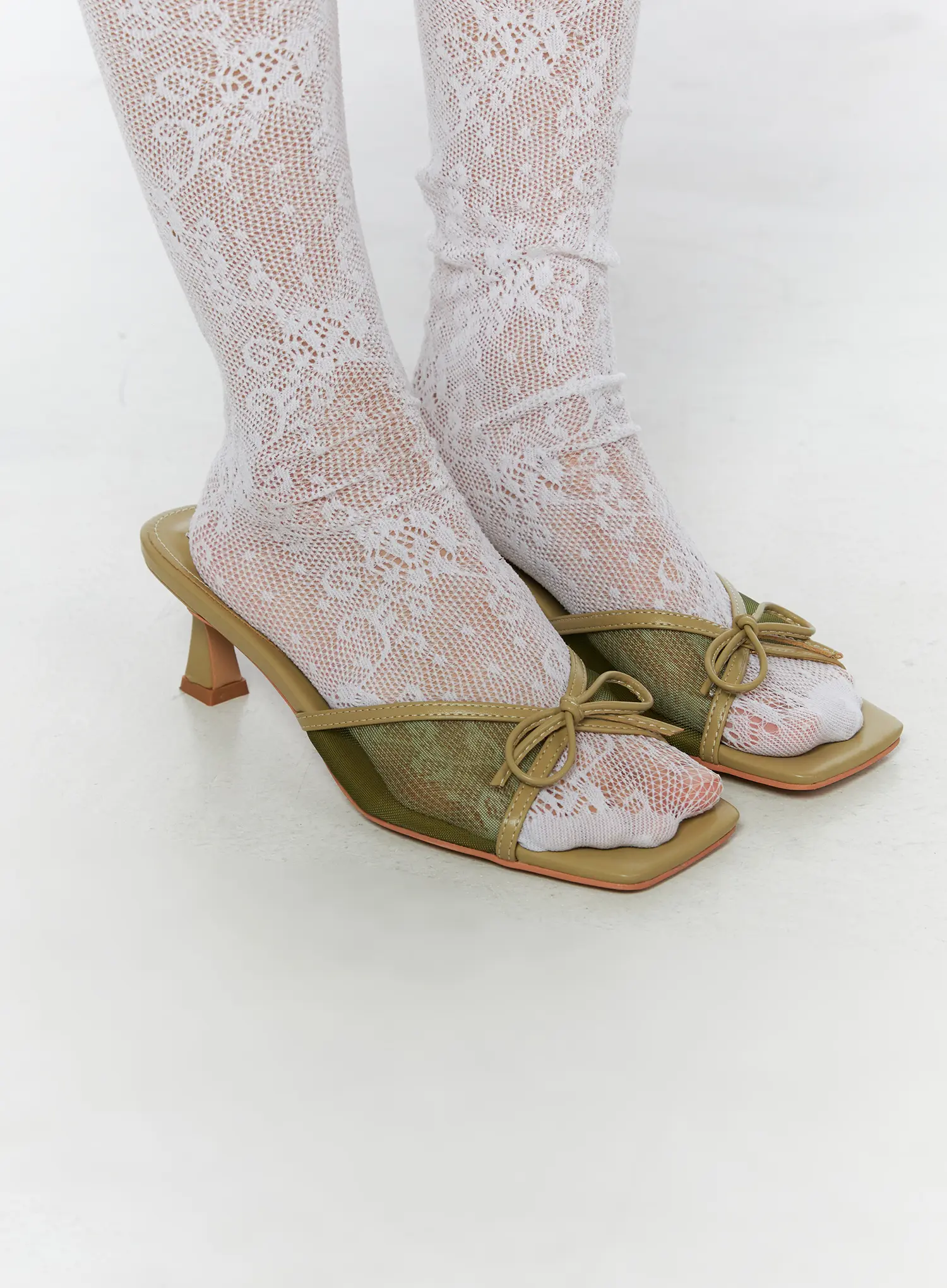 Ribbon Detail Sandal Heels CU524 - Image 4