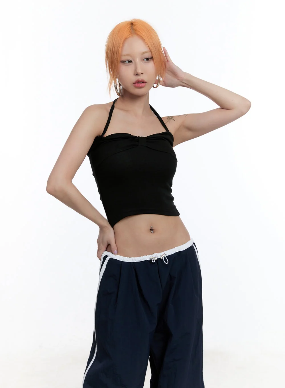 Ribbon Halter Crop Top CU502 - Image 11
