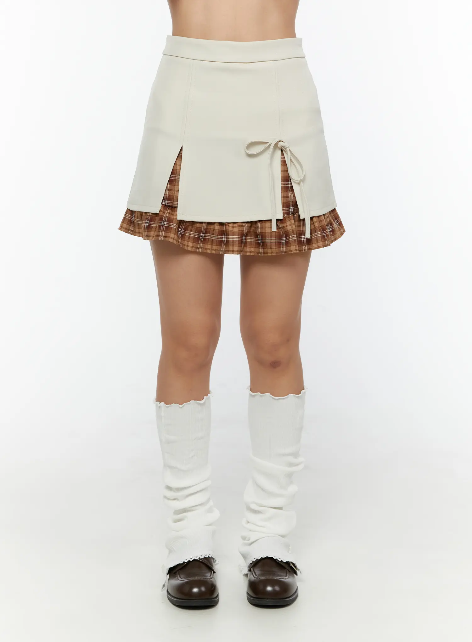 Ribbon Pleated Mini Skirt CU526 - Image 10