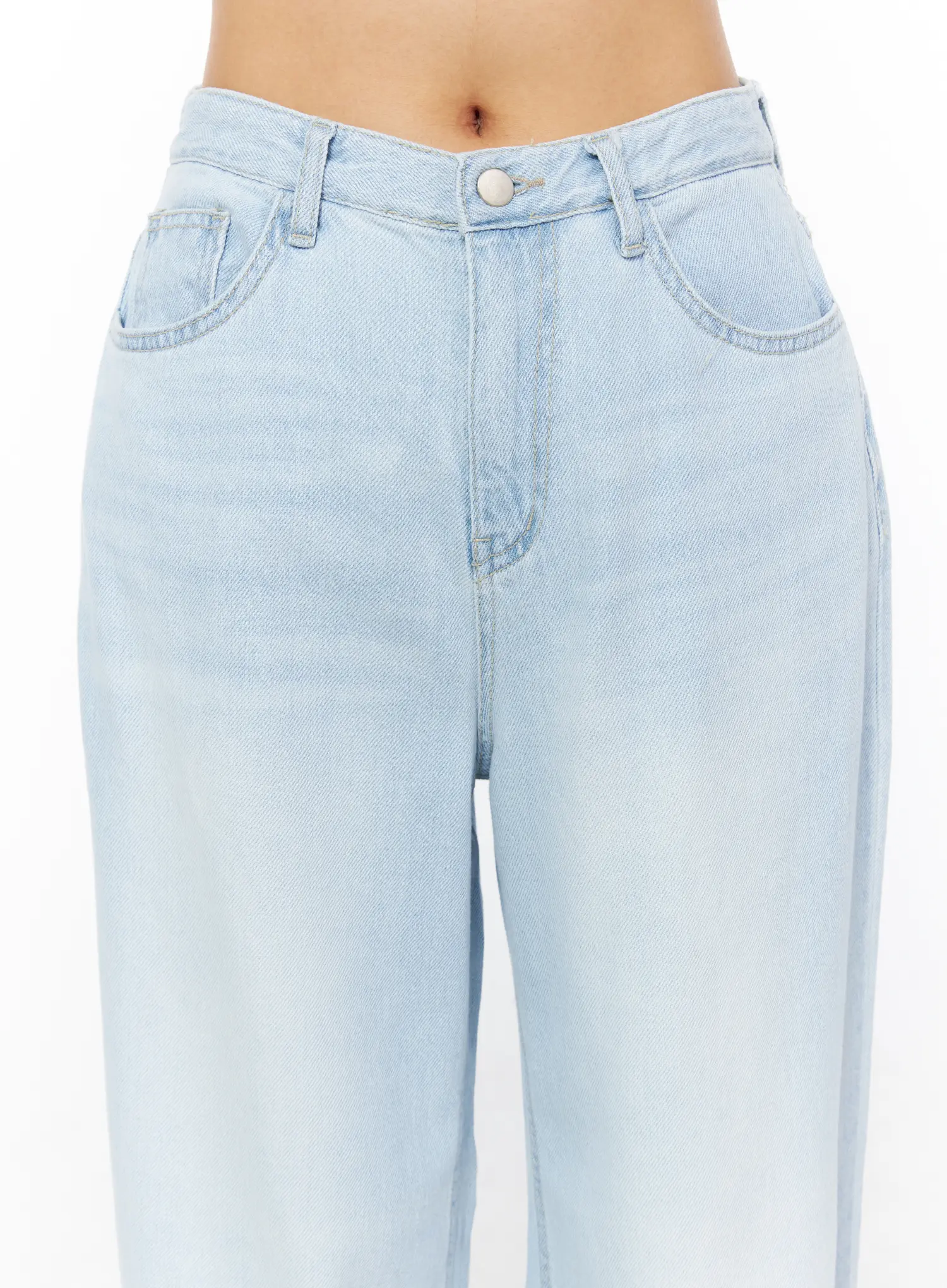 Rina Washed Wide-Leg Jeans CU522 - Image 3
