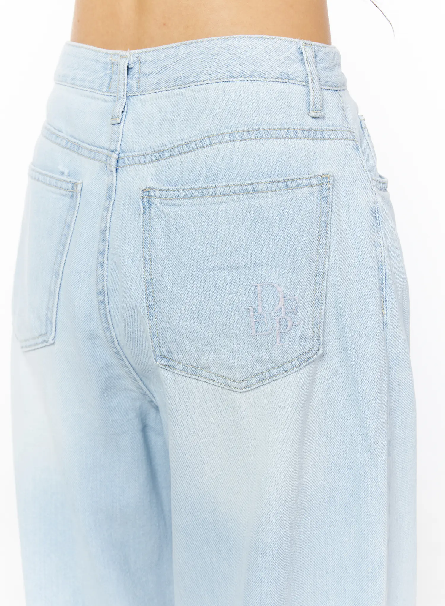 Rina Washed Wide-Leg Jeans CU522 - Image 6