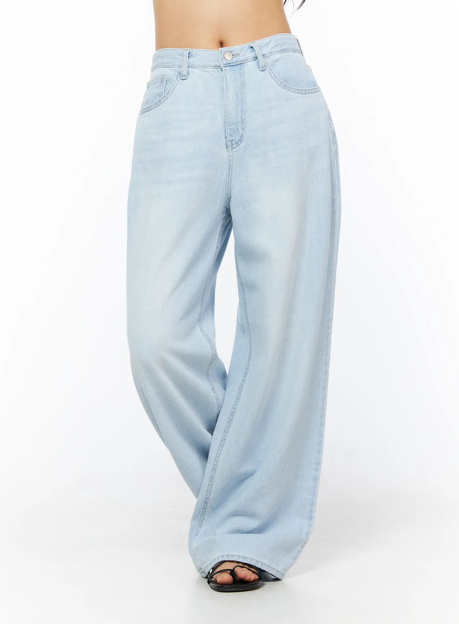 Rina Washed Wide-Leg Jeans CU522 - Image 9