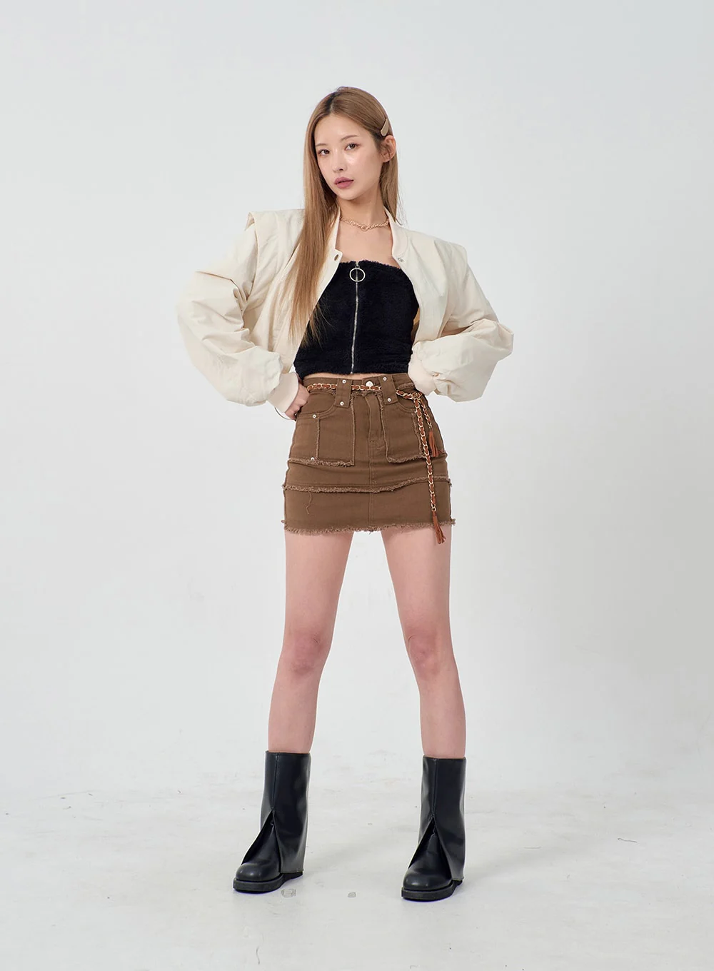 Ripped Ends Mini Skirt BD23