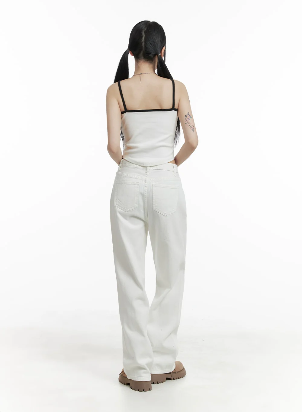 Ripped Knee Cotton Pants OM426 - Image 5