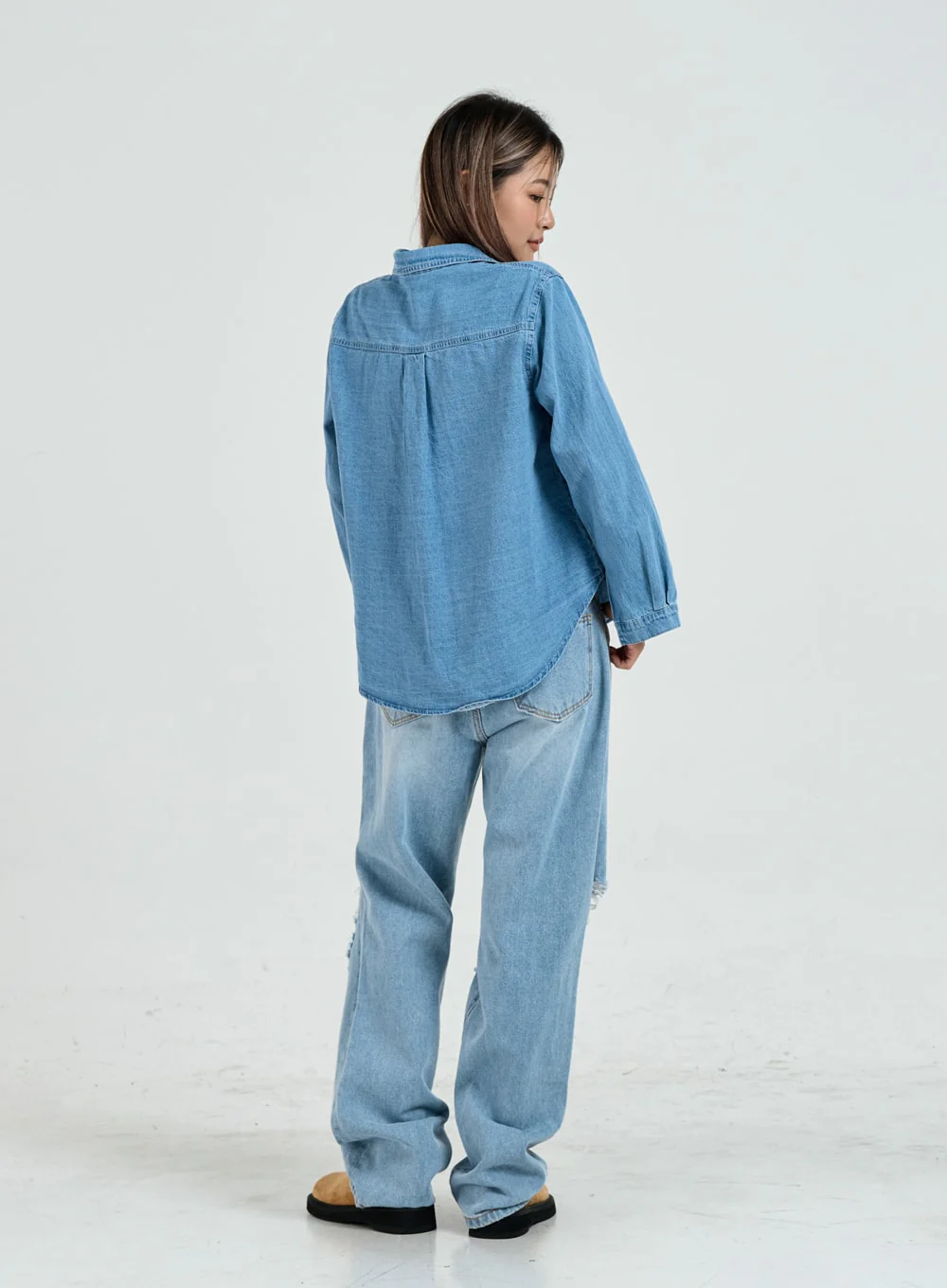Ripped Maxi Denim Pants Unisex CO14 - Image 11