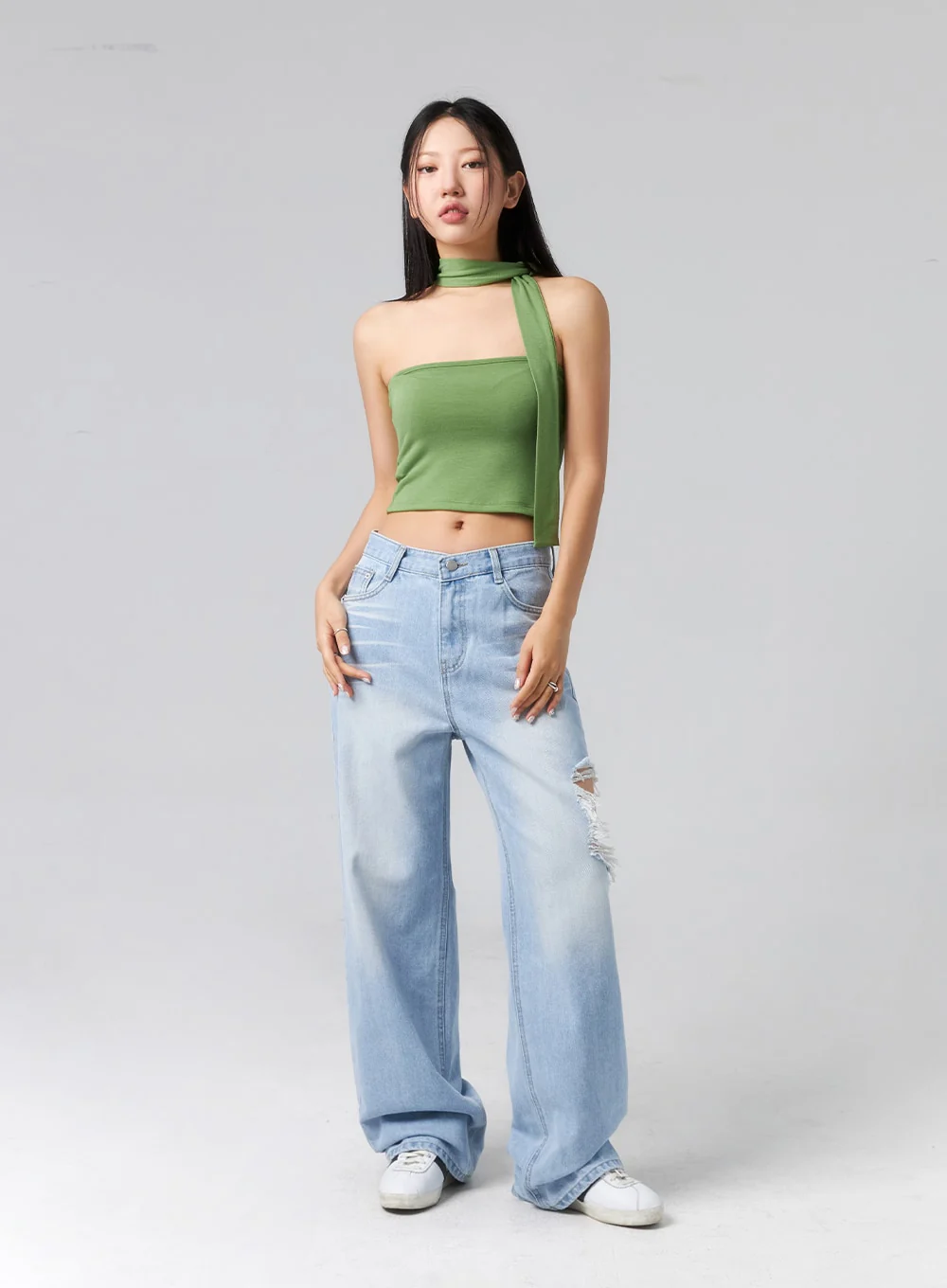 Ripped Side Jeans CL320 - Image 13