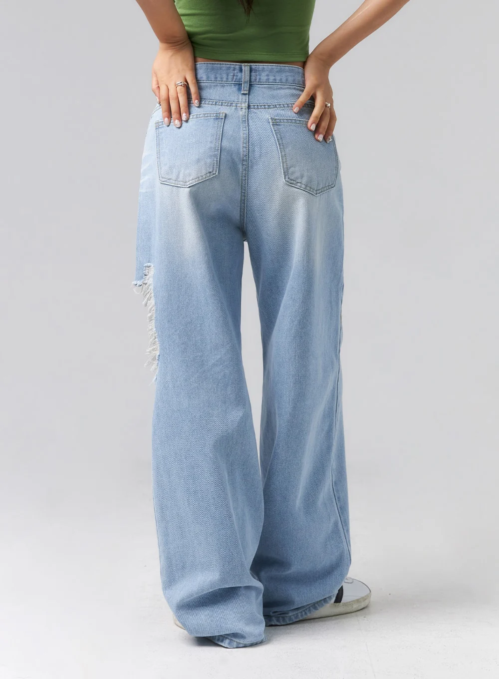 Ripped Side Jeans CL320 - Image 6