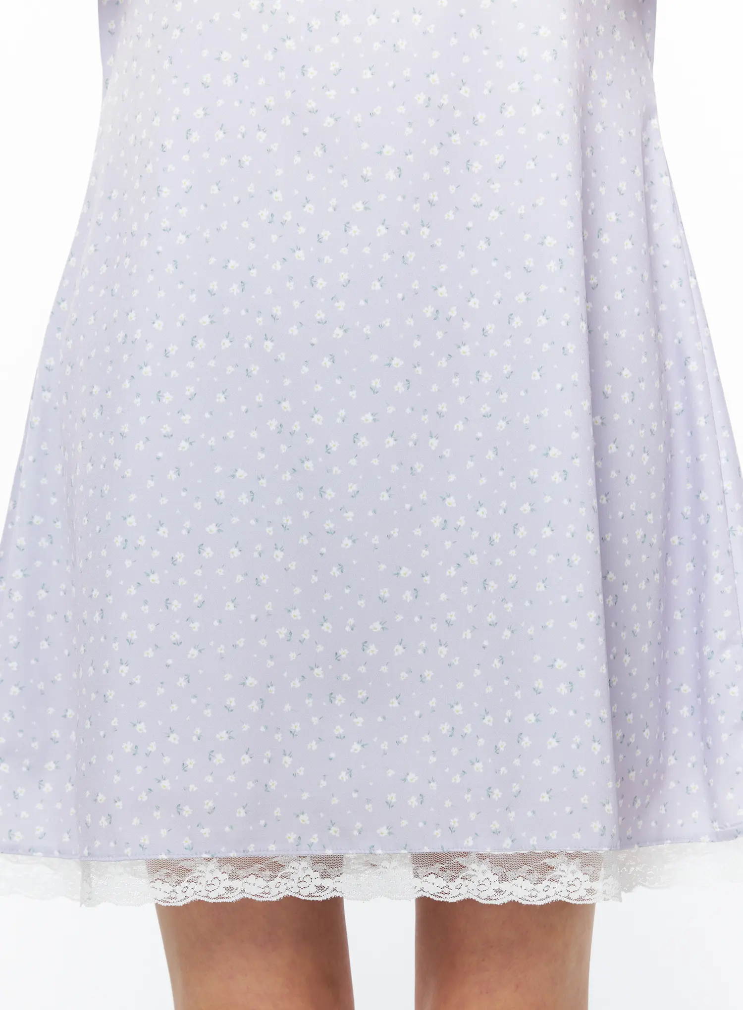 Romantic Floral Lace Trim Mini Dress CU522 - Image 4