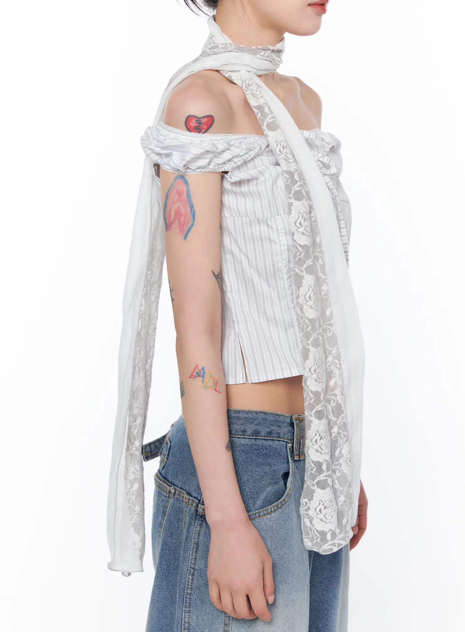 Romantic Floral Pattern Scarf CY508 - Image 4