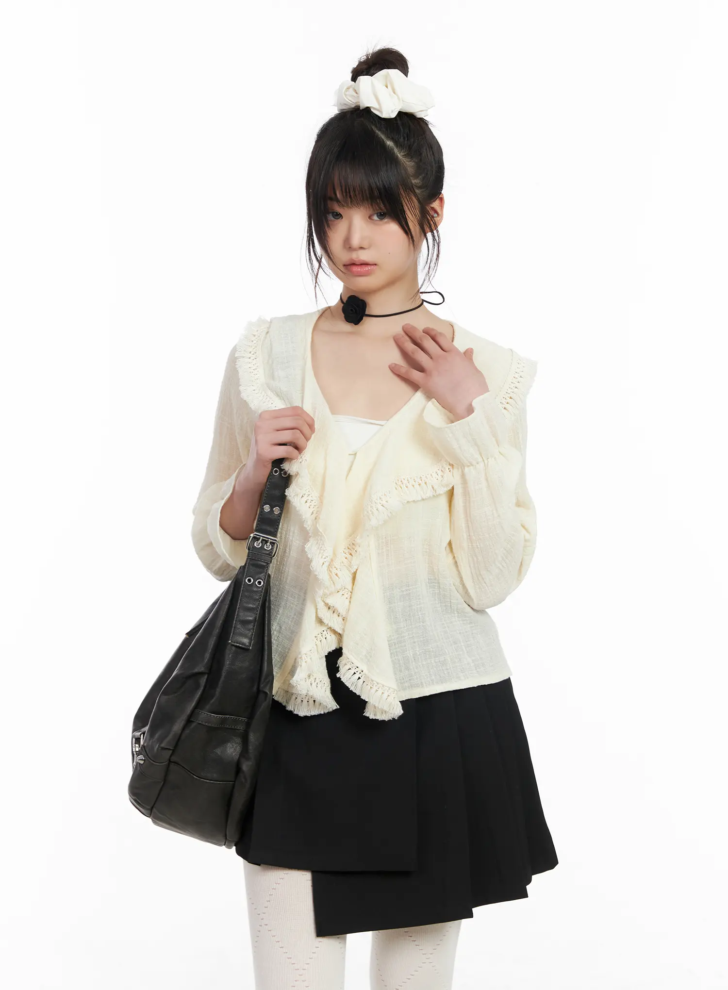 Romantic Ruffle Trimmed Blouse CM513 - Image 2