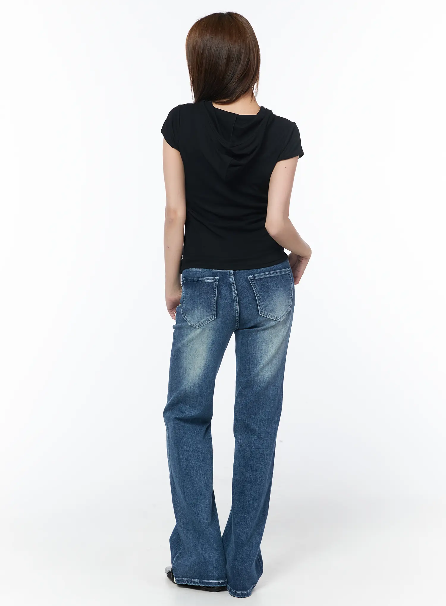 Romi Washed Flare Jeans CY529 - Image 7