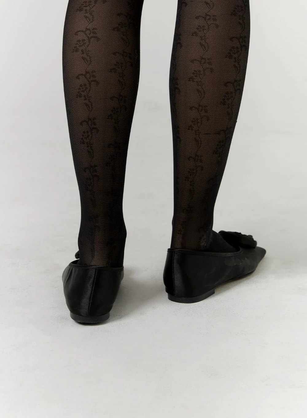 Rose Corsage Square Toe Ballet Flats CD315 - Image 5