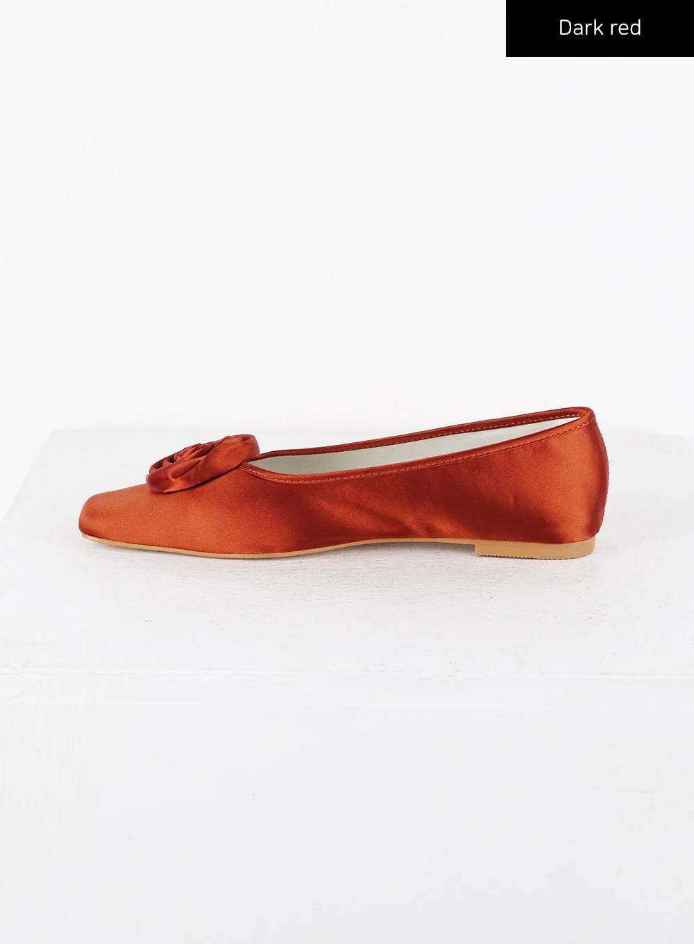 Rose Corsage Square Toe Ballet Flats CD315 - Image 7