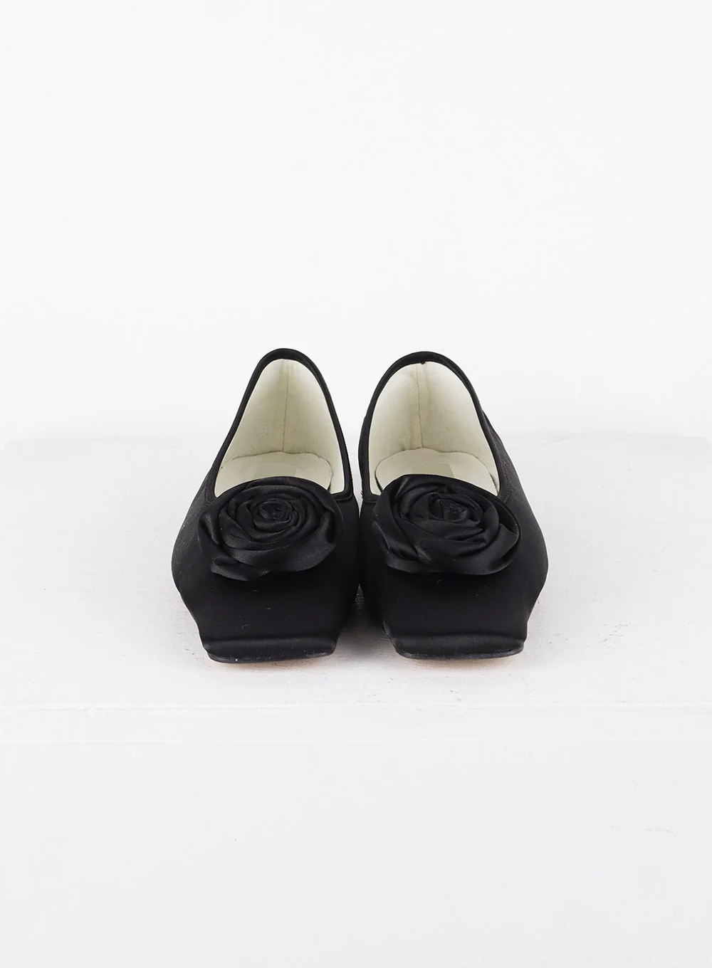 Rose Corsage Square Toe Ballet Flats CD315 - Image 9