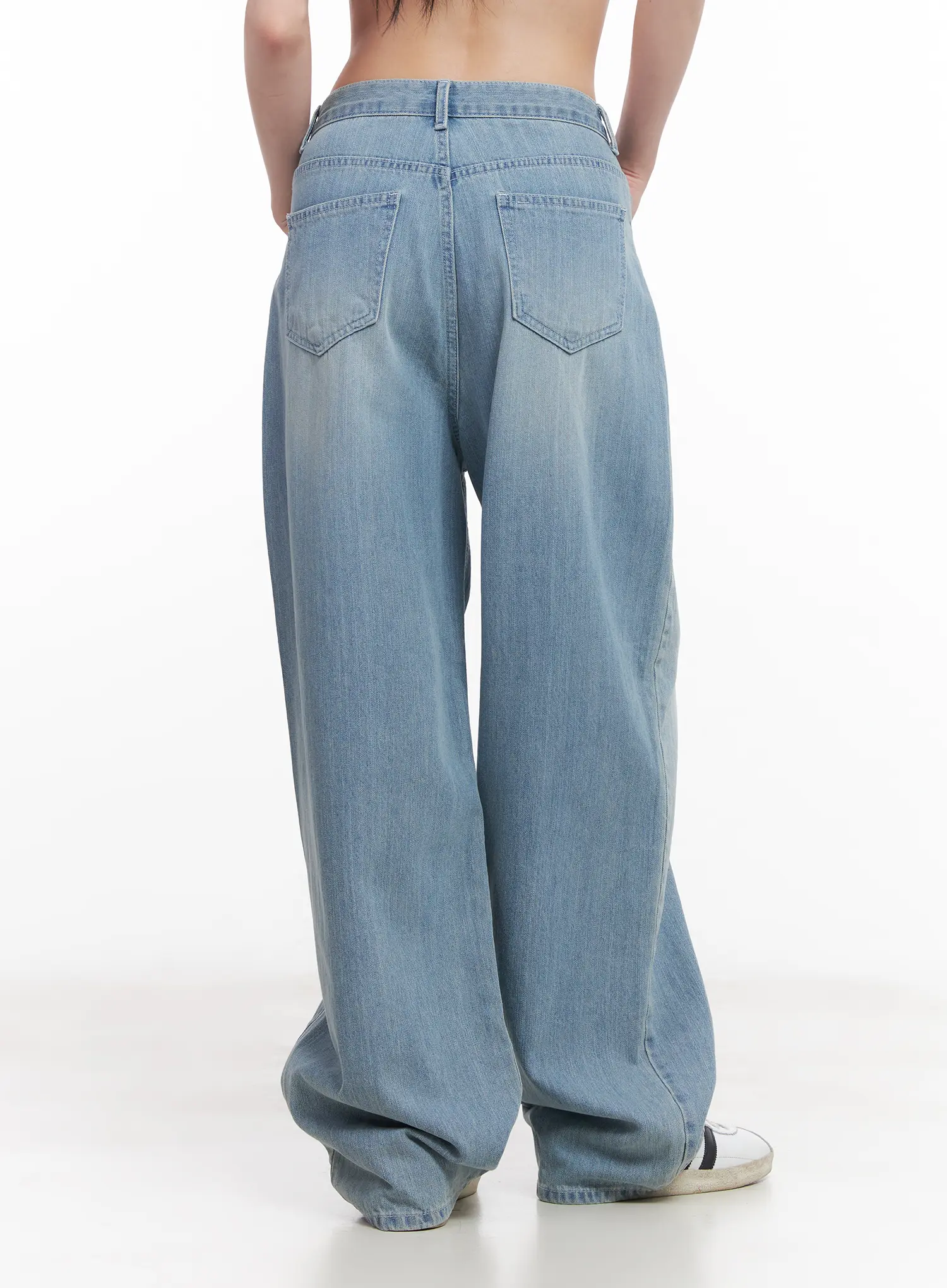 Rose Washed Baggy Summer Denim Jeans CU511 - Image 7