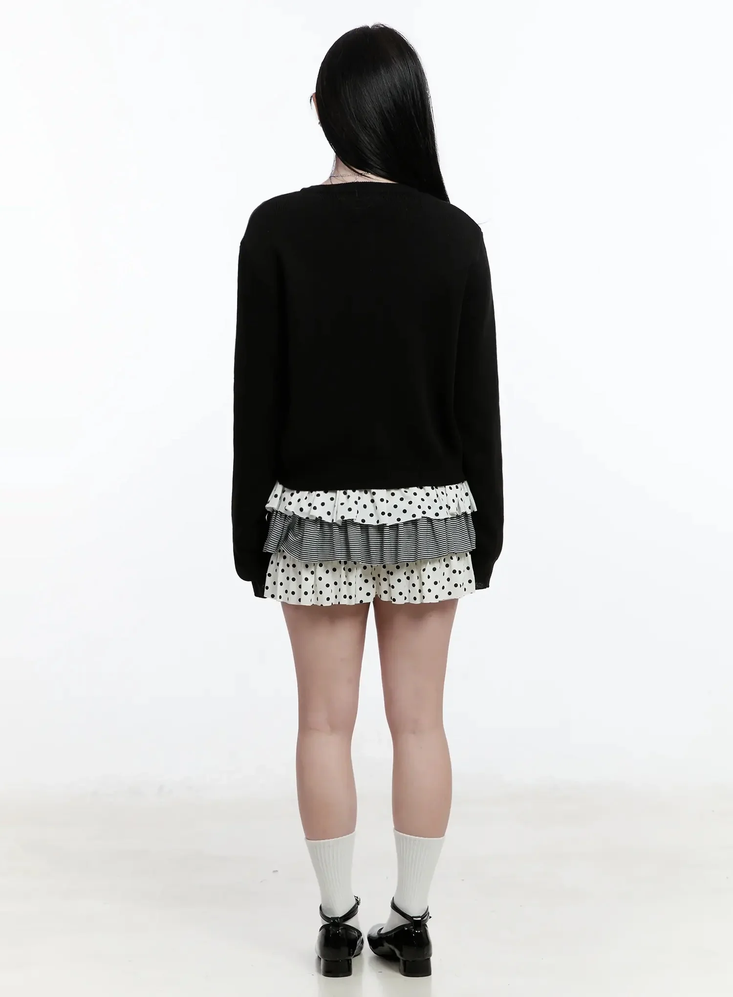 Round Neck Knit Cardigan IM519 - Image 11