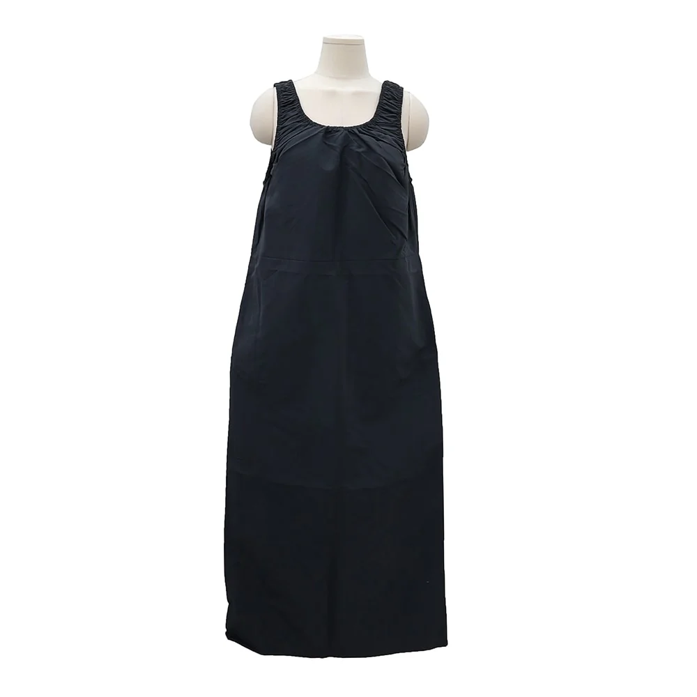 Round Neck Shirring Nylon Maxi Dress OA14 - Image 19