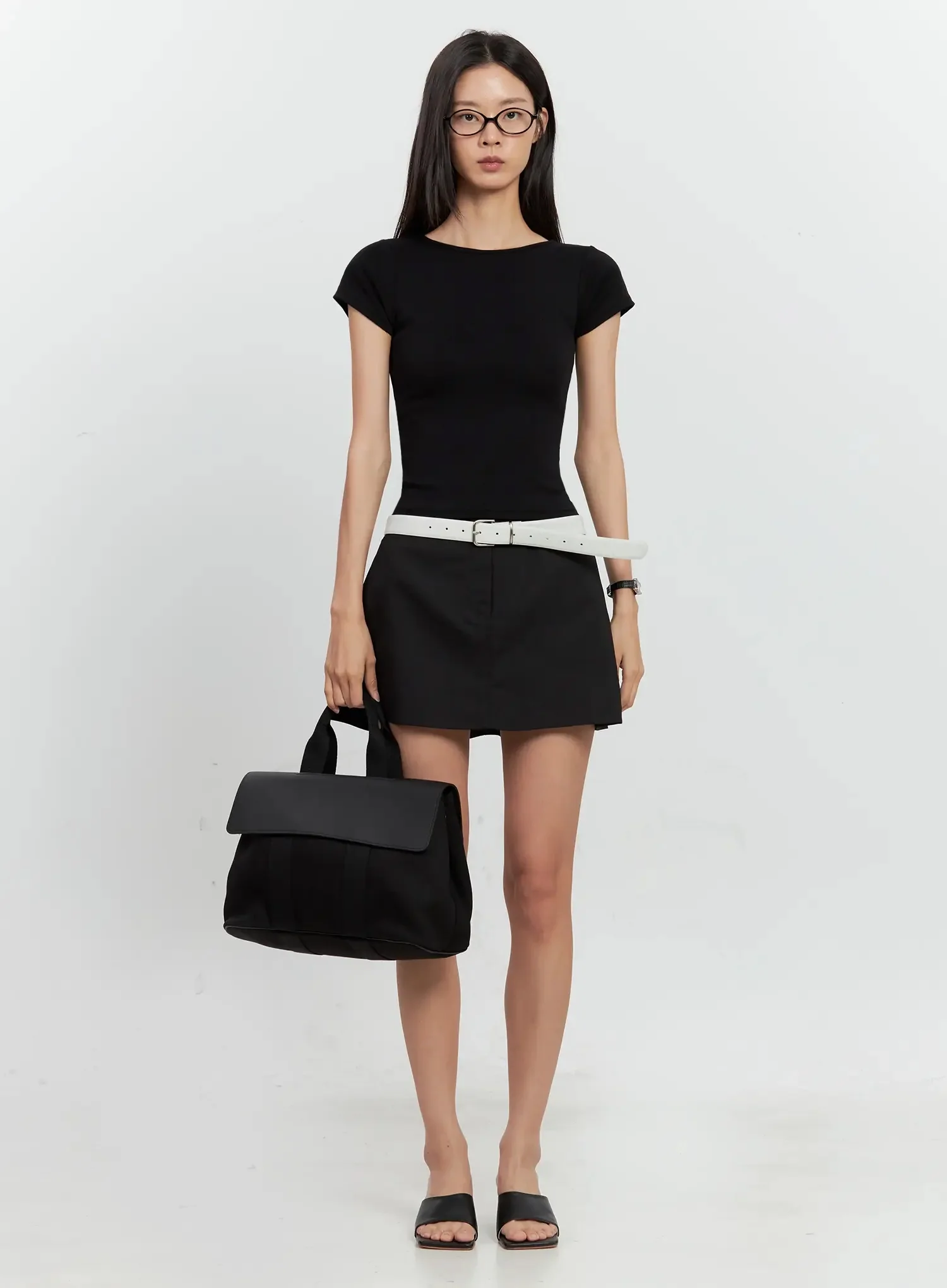 Round Neck Short-Sleeve Top IL528 - Image 36