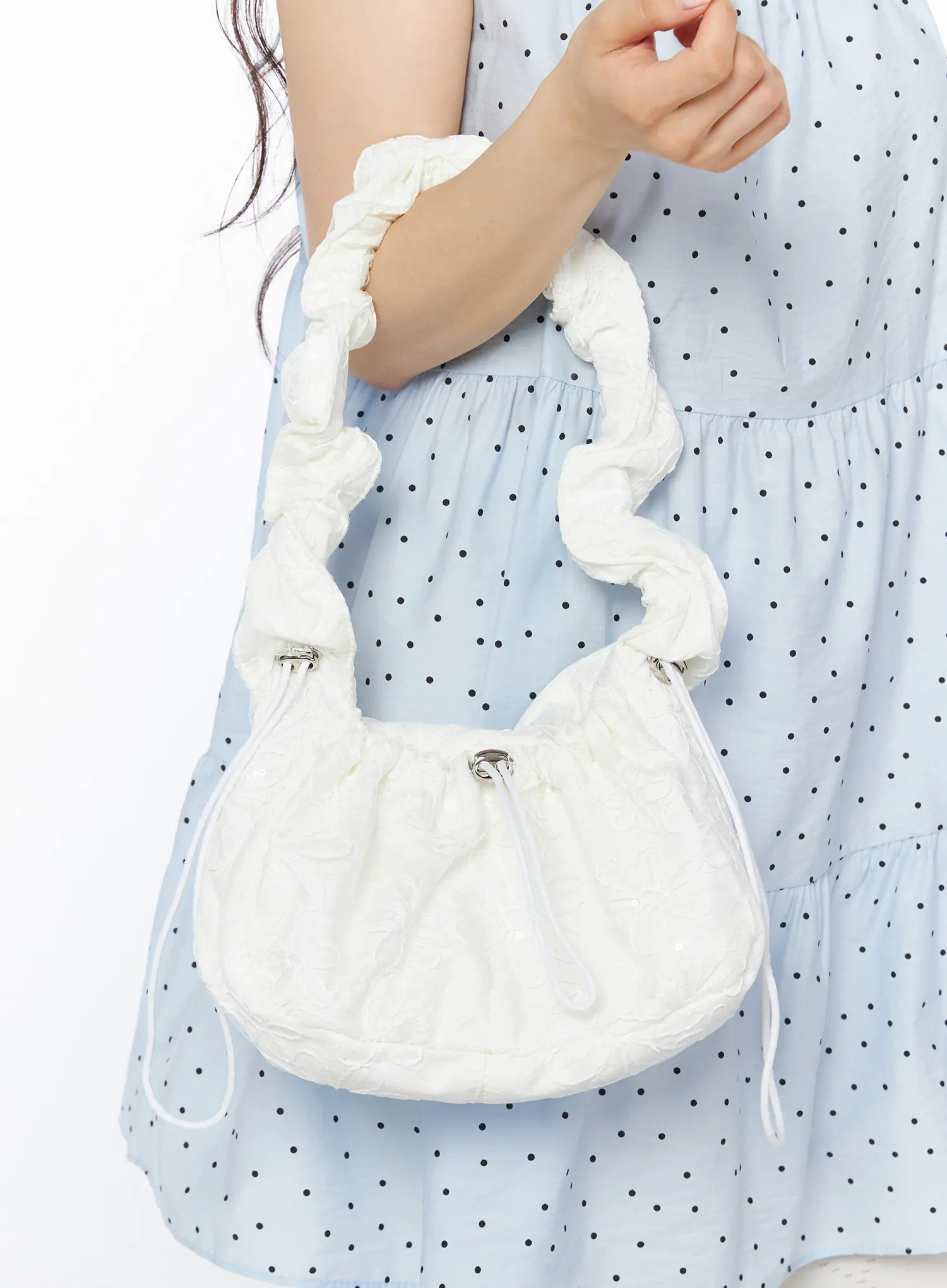 Ruched Handle Drawstring Bag CD805 - Image 5