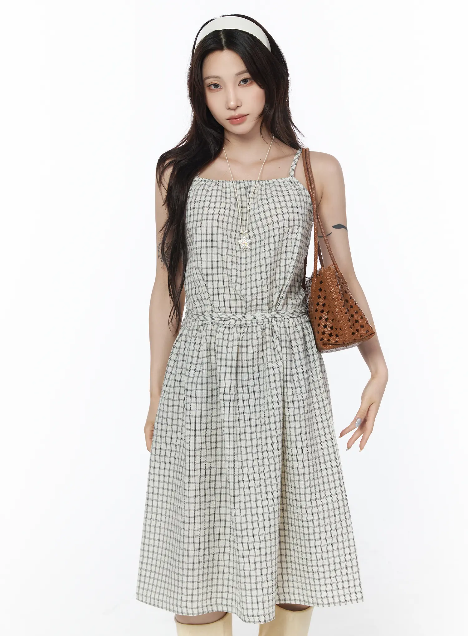 Ruched Henley Tiered Mini Dress CU504