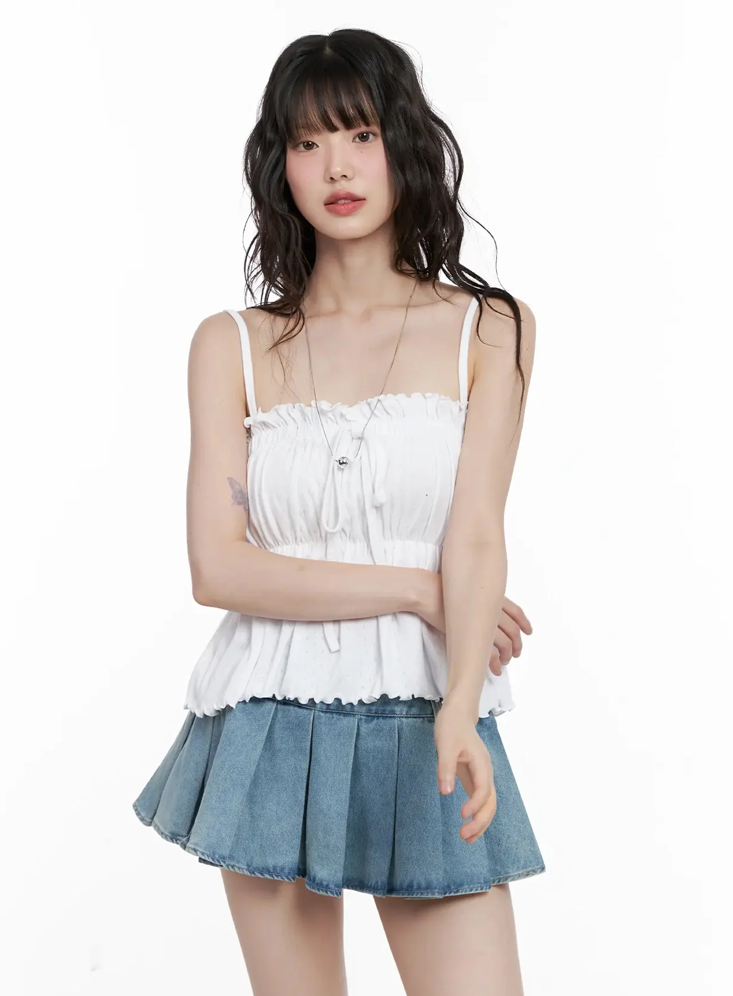 Ruffle Babydoll Top IL531 - Image 8