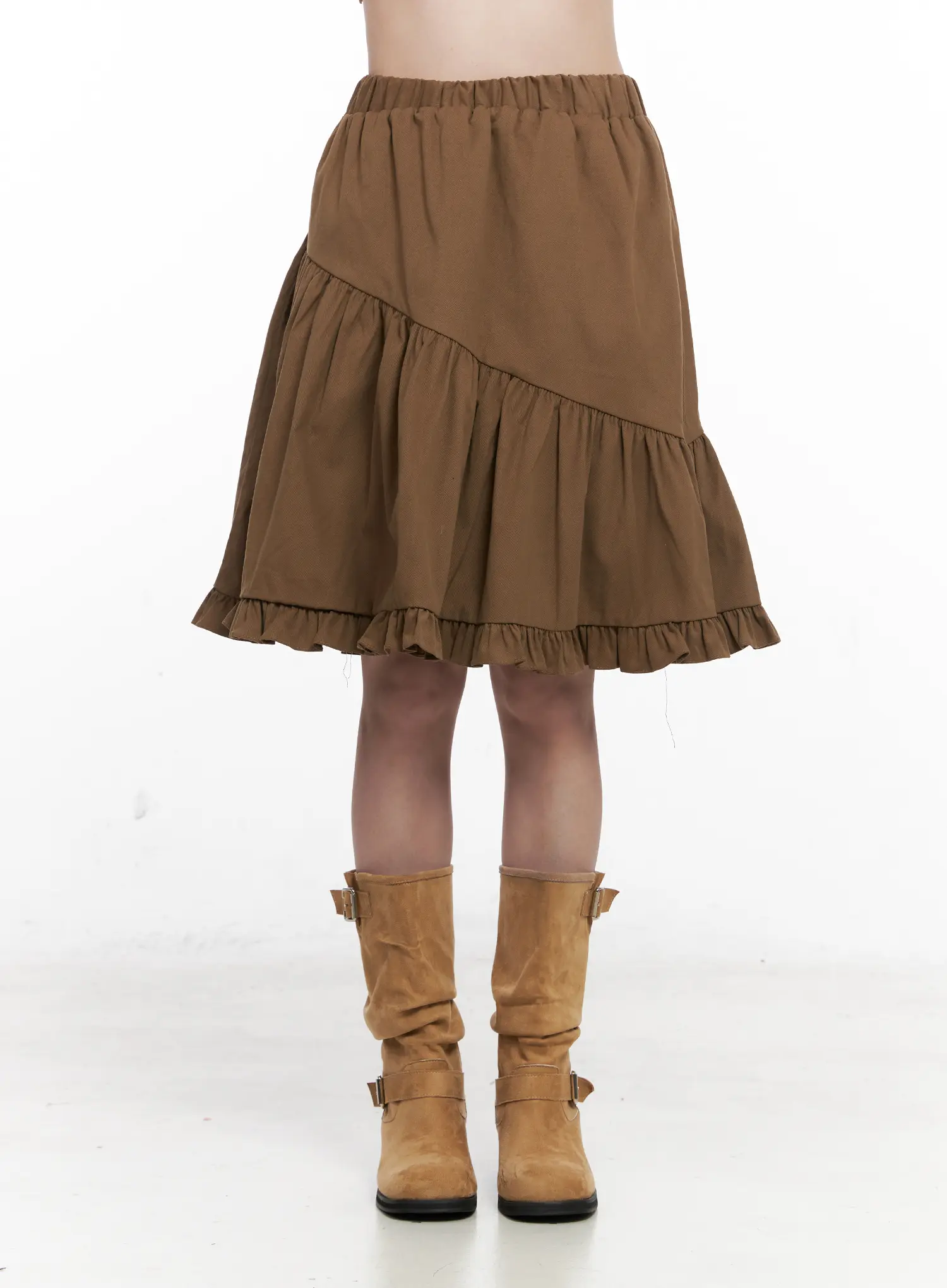 Ruffle Hem Midi Skirt CO531 - Image 8