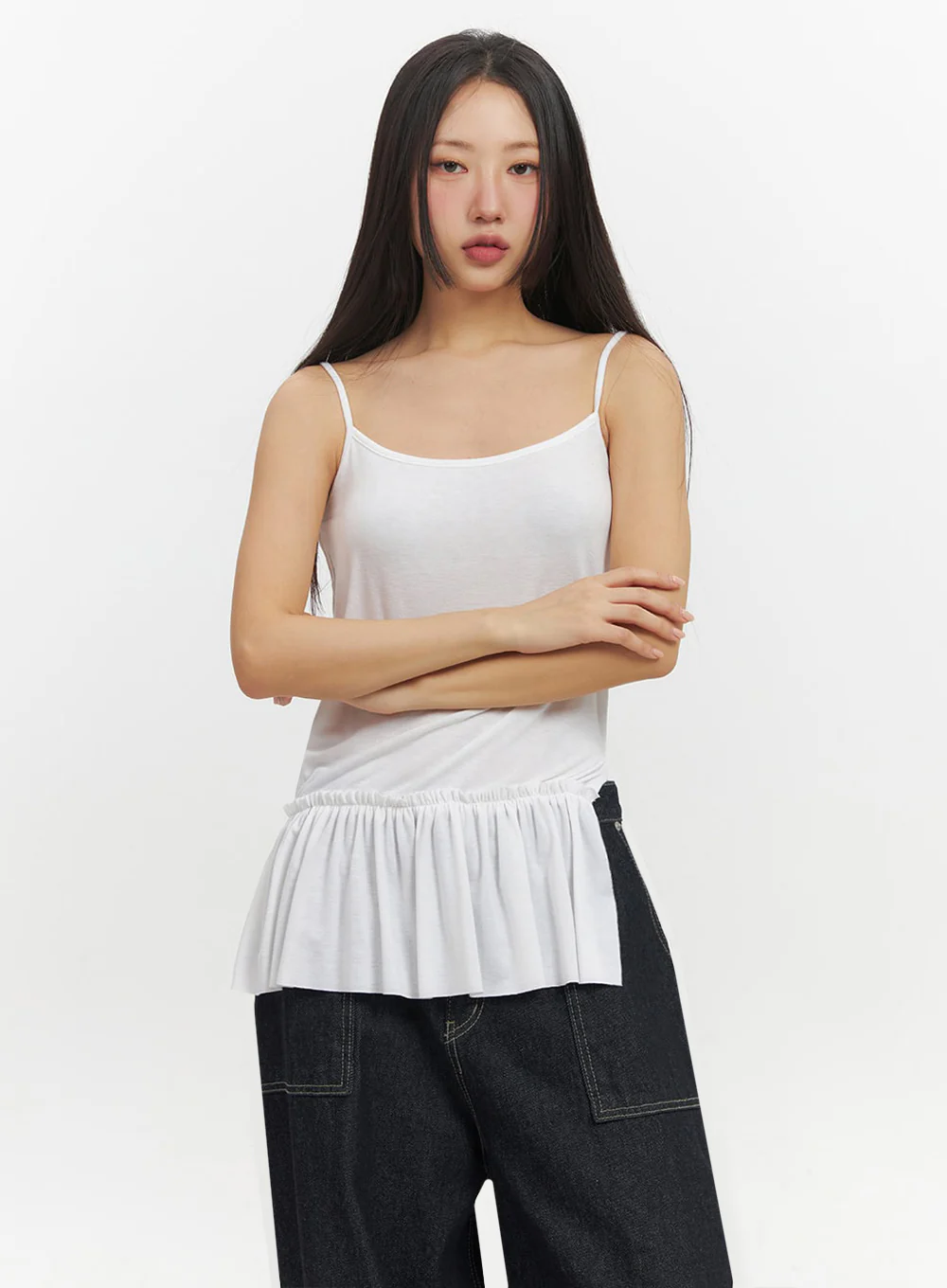 Ruffle Layered Camisole Top IF510 - Image 16