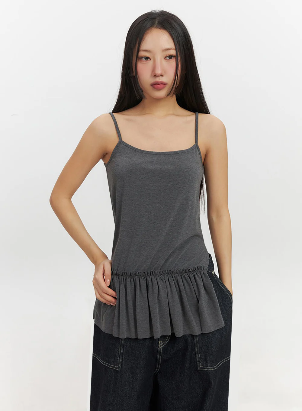 Ruffle Layered Camisole Top IF510 - Image 17